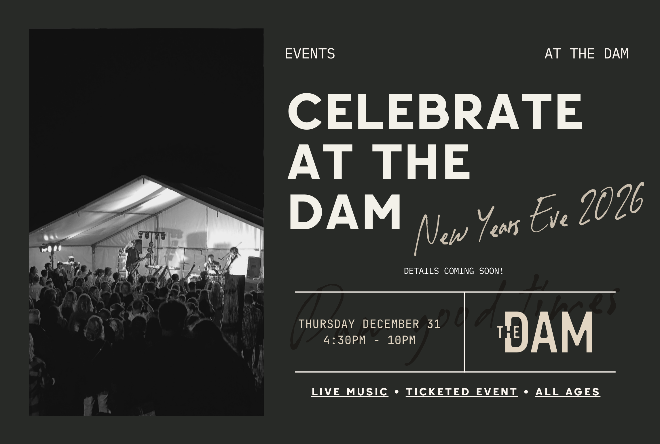 New Years Eve Concert at The Dam