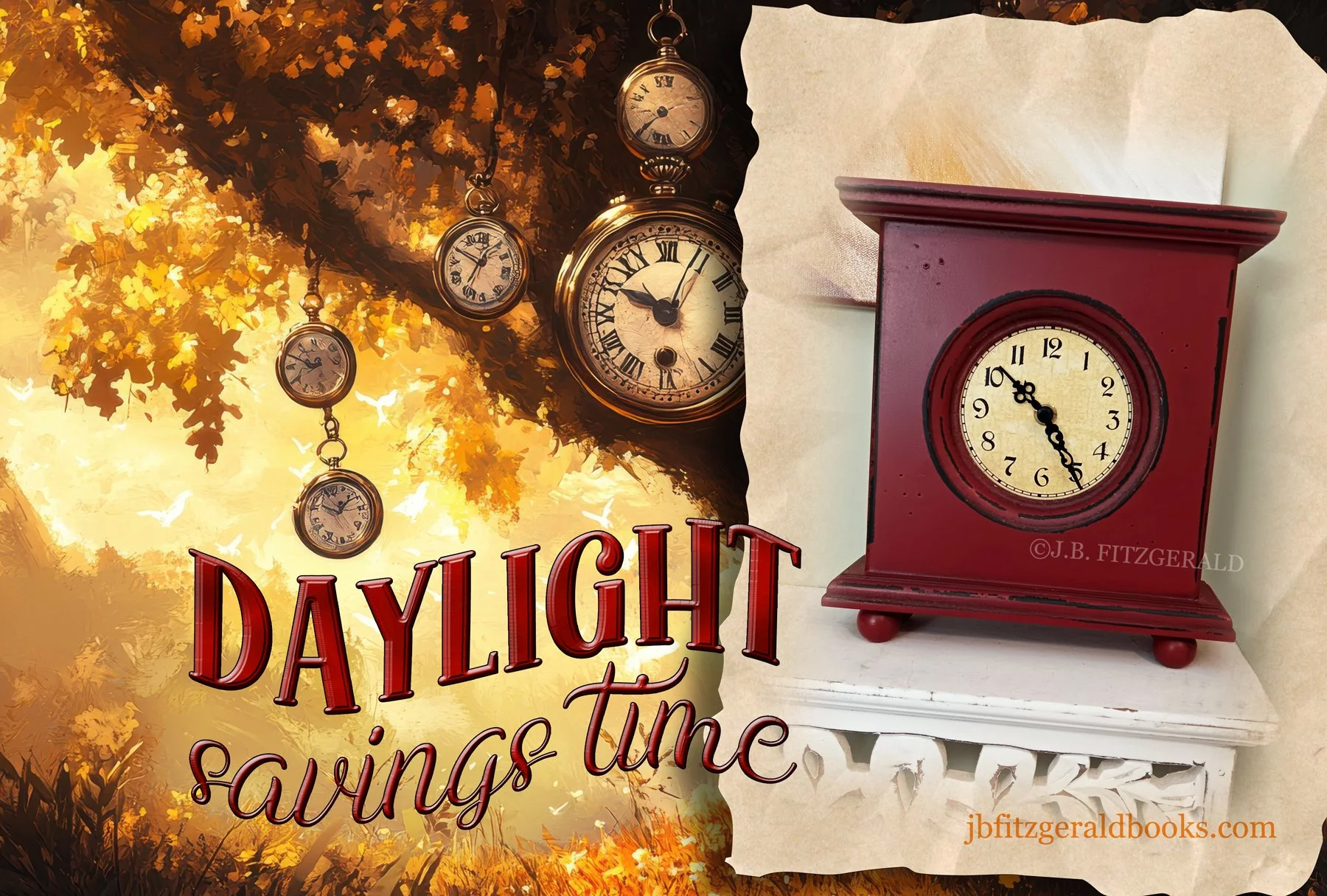 A Timeless Tale, Daylight Savings Time, J.B. Fitzgerald, jbfitzgeraldbooks.com