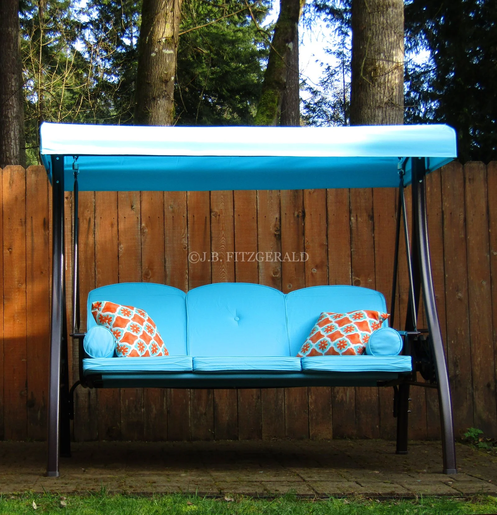 Convertible porch swing, Swing Fling in the Spring, J.B. Fitzgerald, jbfitzgeraldbooks.com