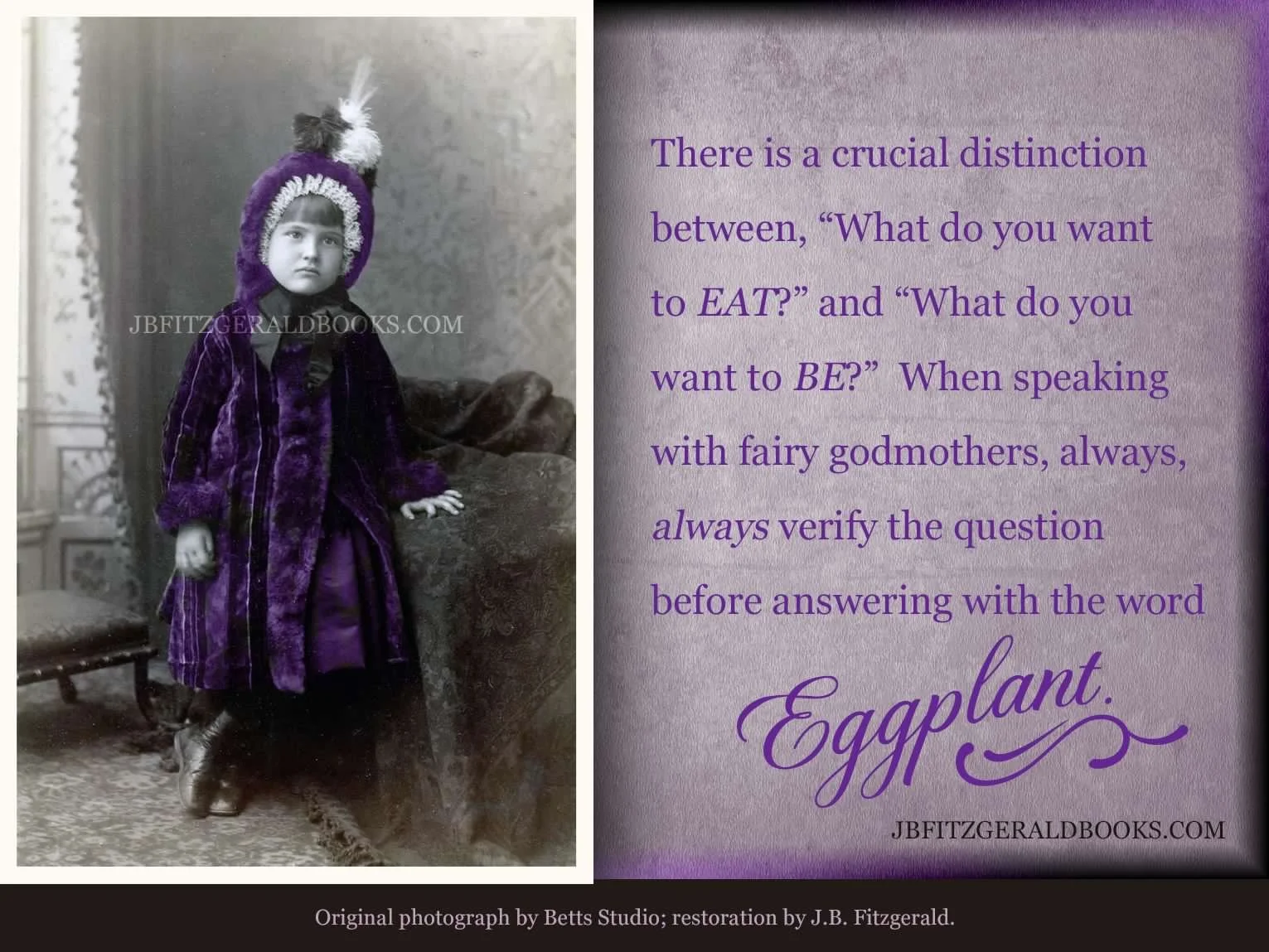 Restoration Avocation, a story of antique photo restoration, J.B. Fitzgerald, jbfitzgeraldbooks.com
