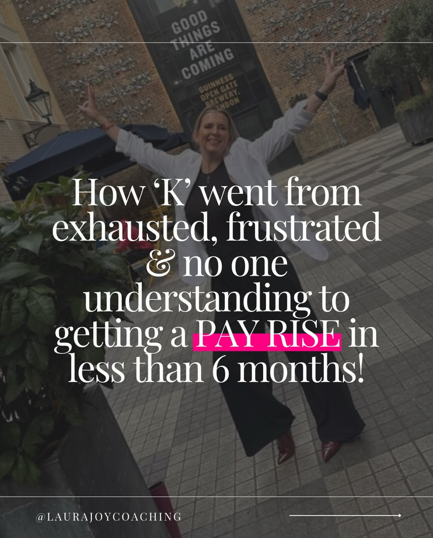 Kaye says&hellip;
&ldquo;I was exhausted, frustrated and felt like I had no one who understood about what. I struggled to ask for a pay rise or a promotion and my manager thought I was happy doing what I was doing (and I was but I had goals too). Lau