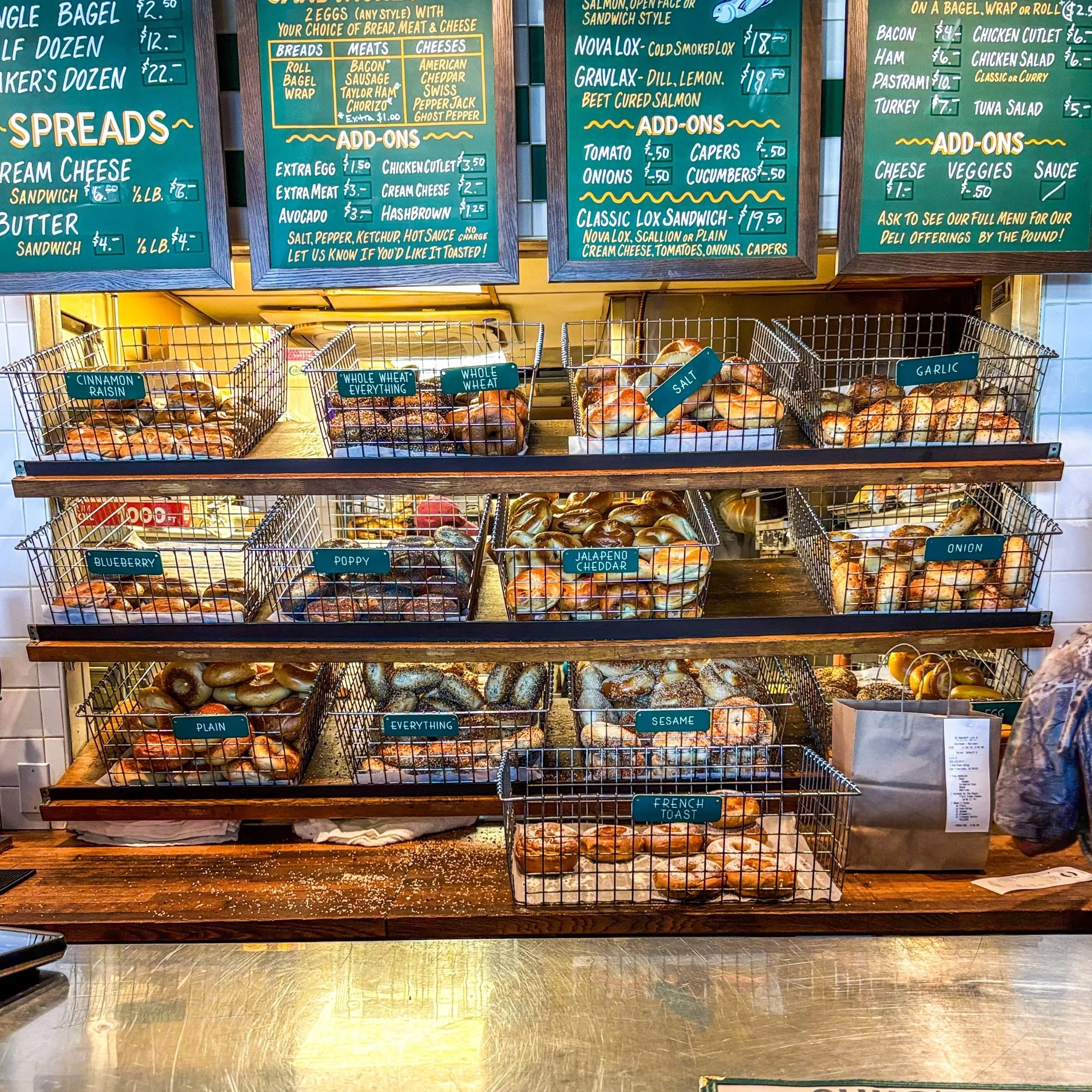 Baskets of Bagels
