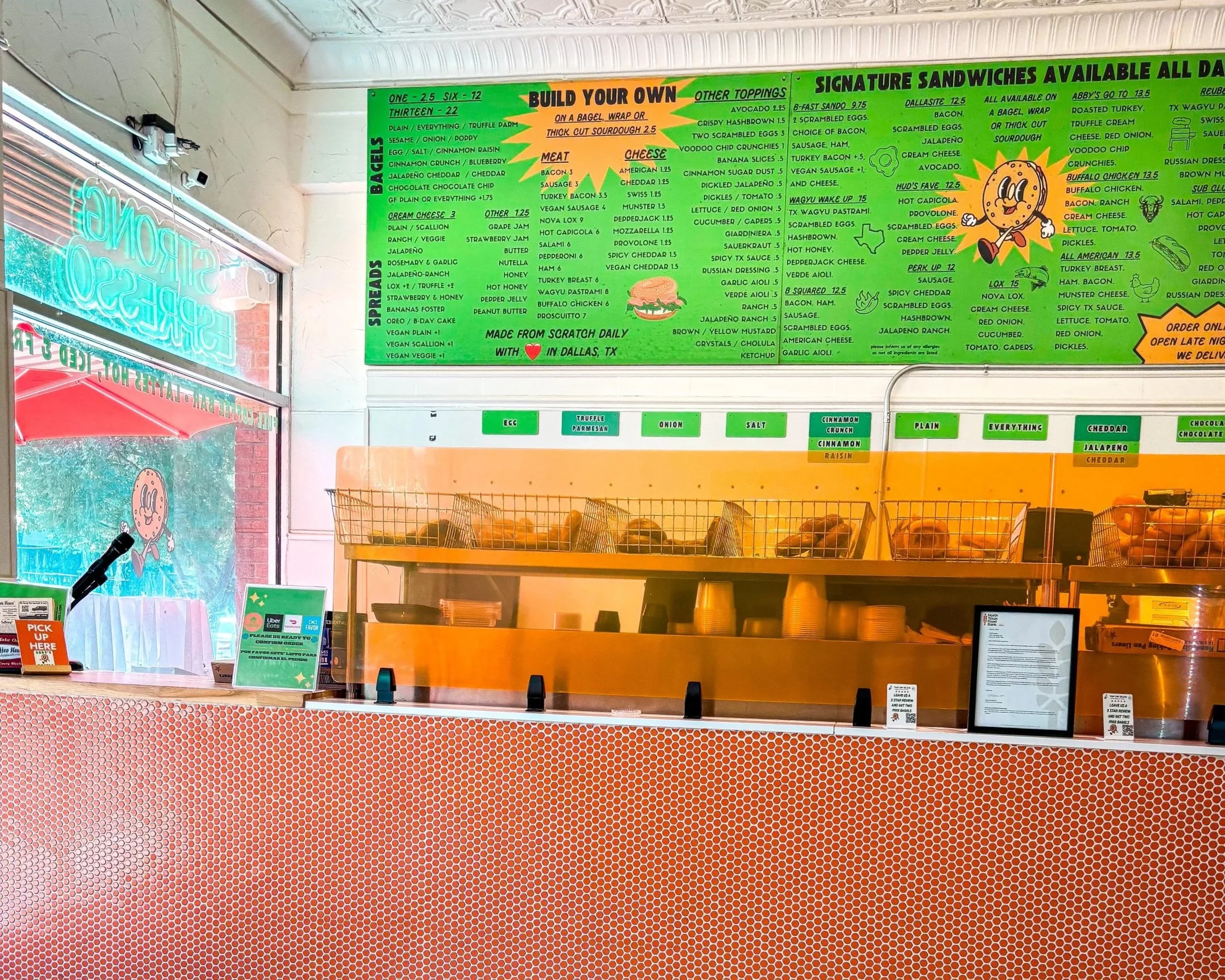 Abby's Bagels Menu
