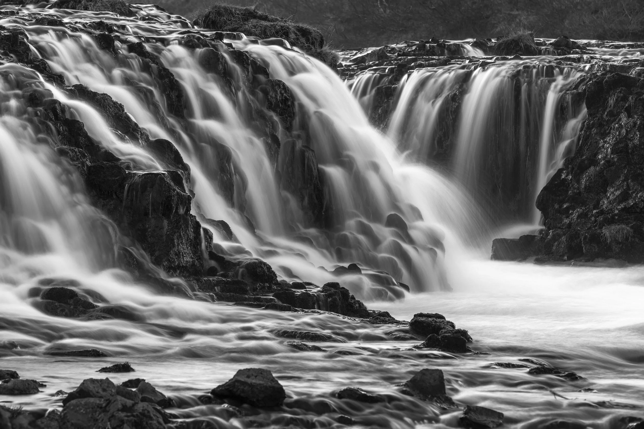 Bruarfoss Waterfall Close Up, Iceland 