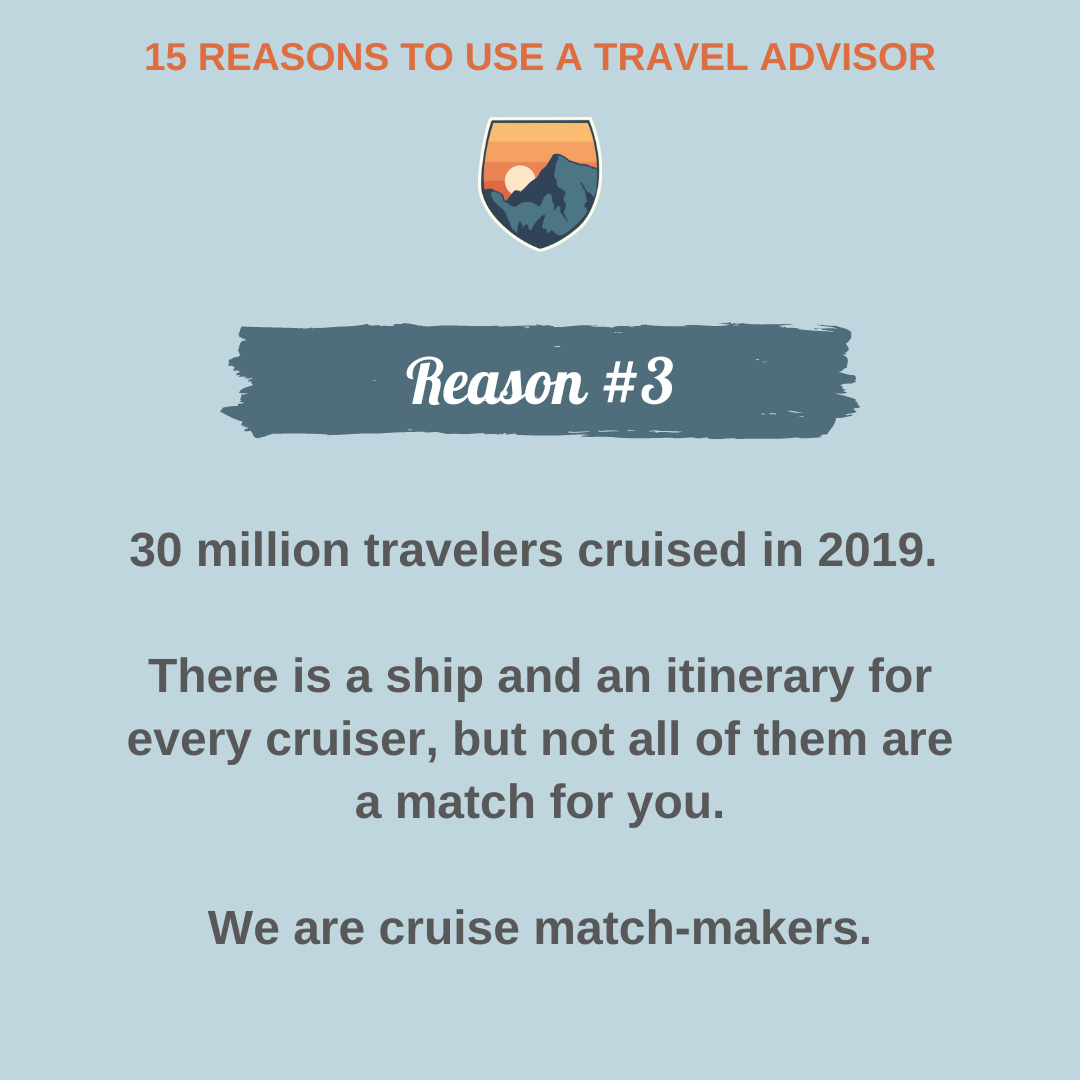 Reason #3 to use a travel agent