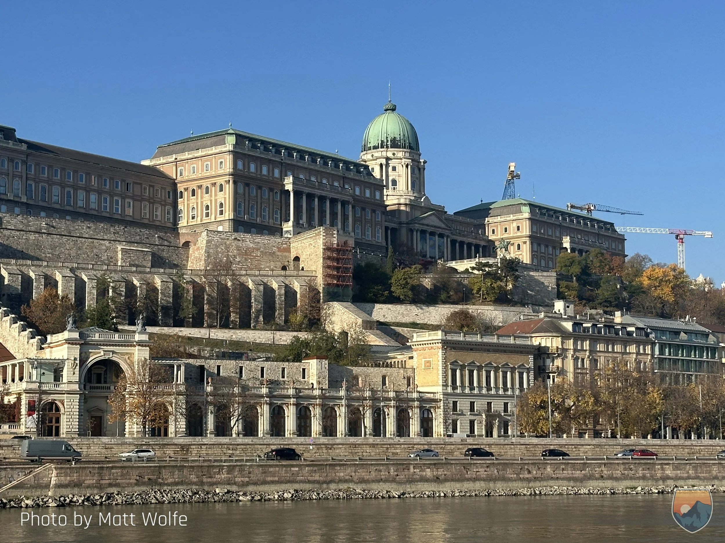Palace looms over Budapest.