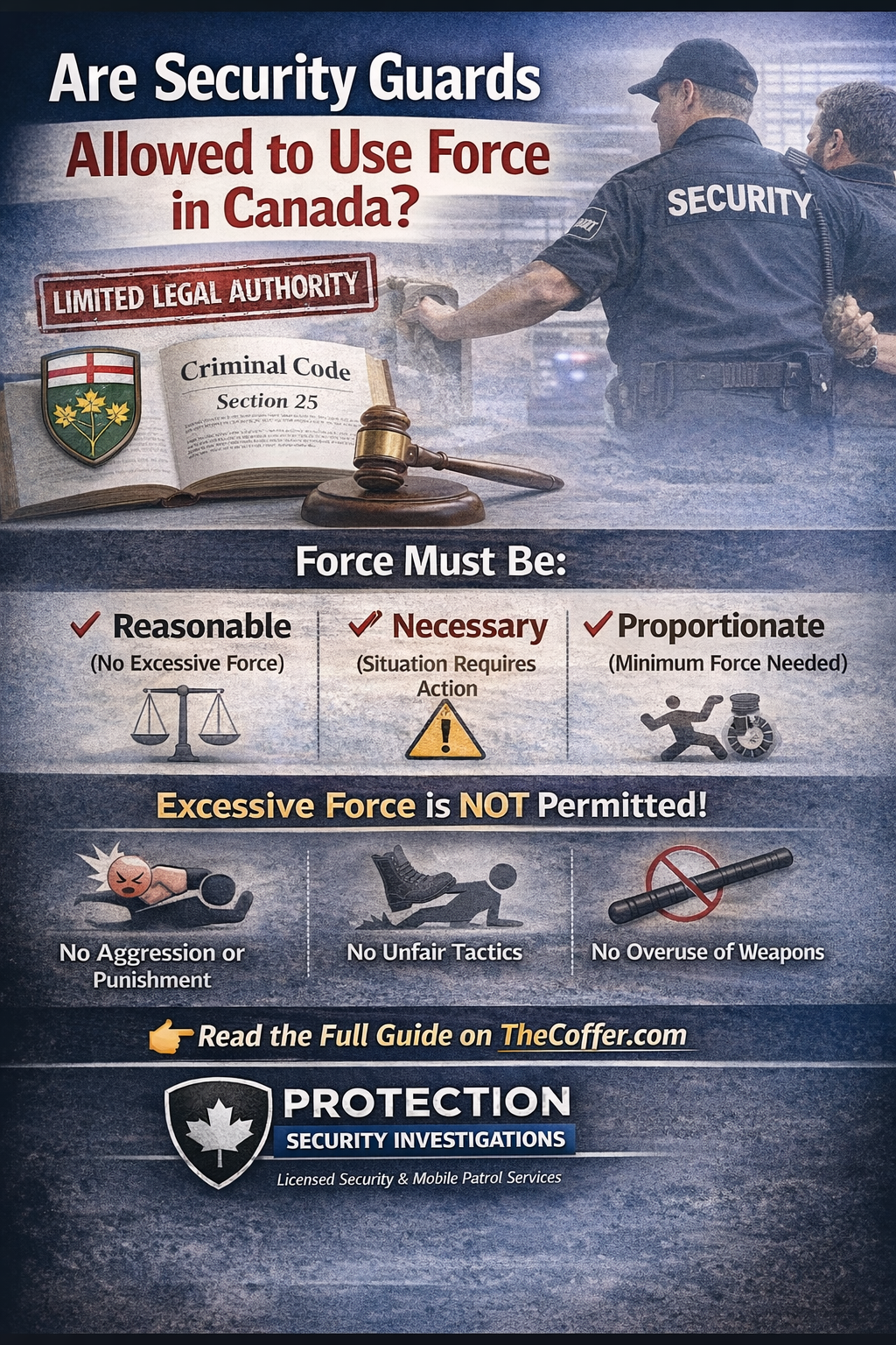Are Security Guards Allowed to Use Force in Canada?