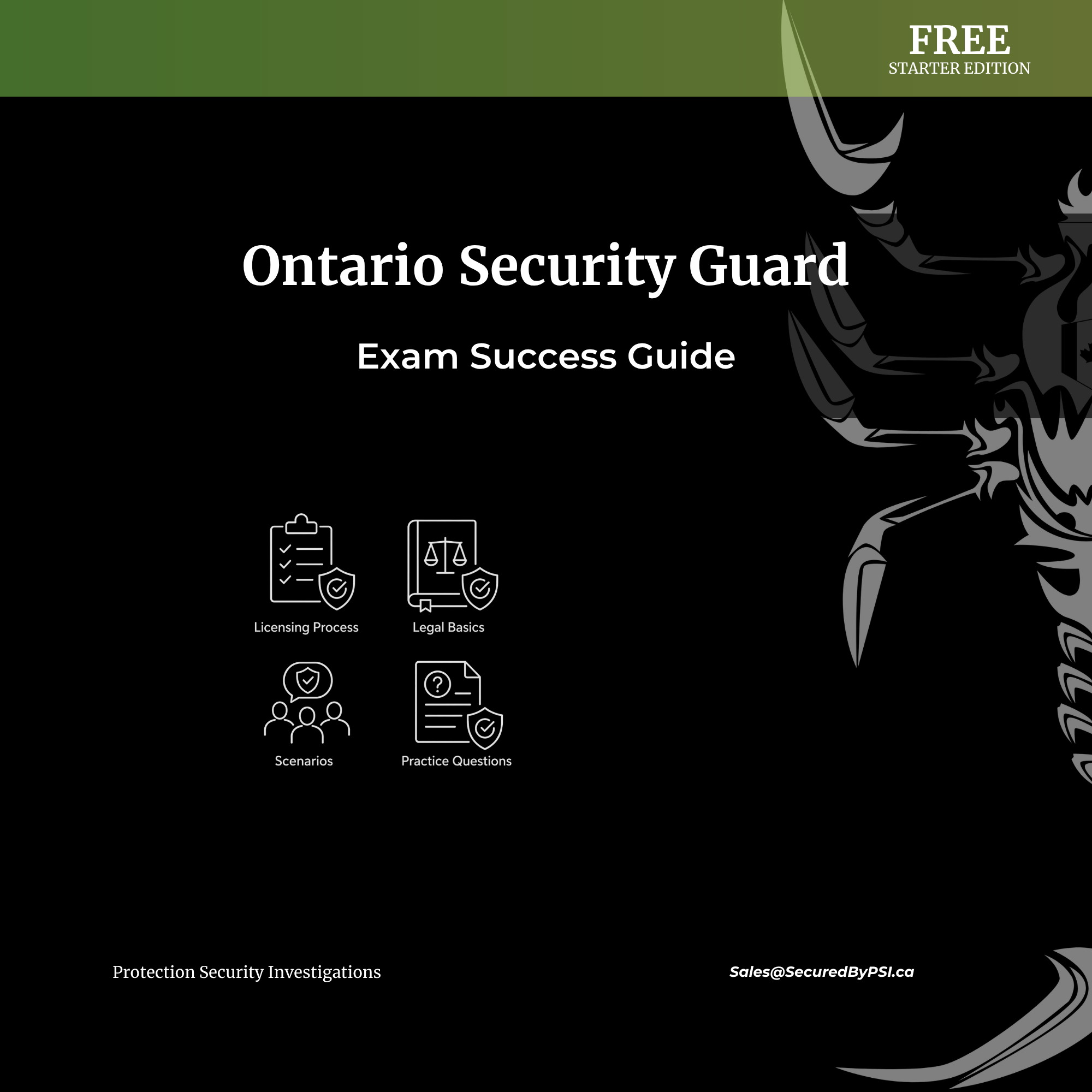 Ontario Security Guard Exam Starter Guide (Free)