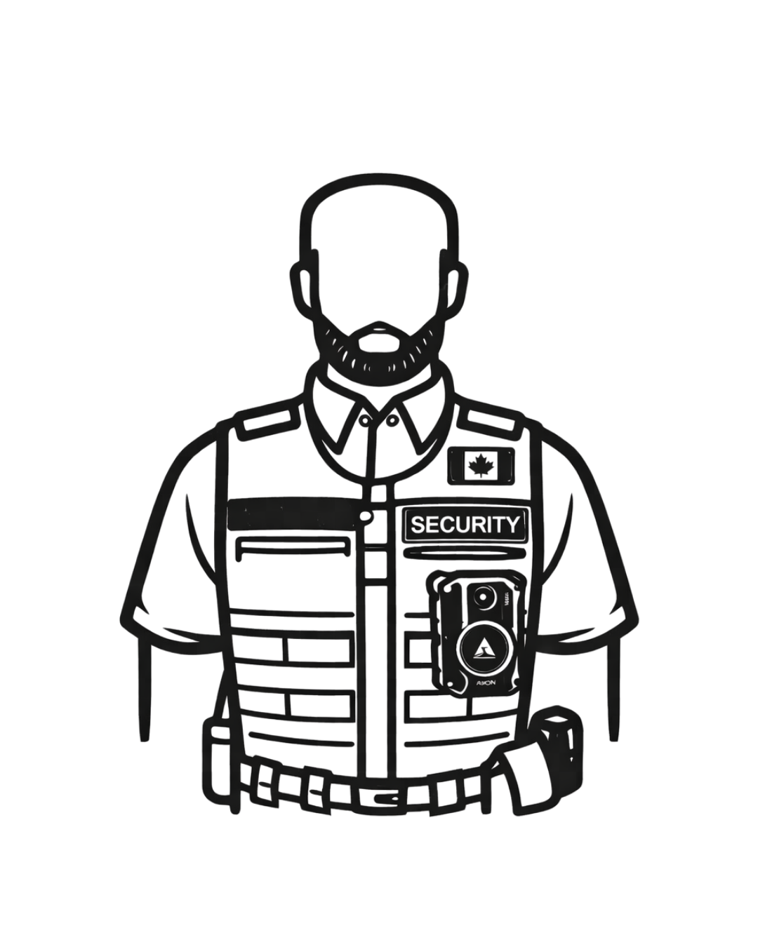 Licensed and professionally trained security guard