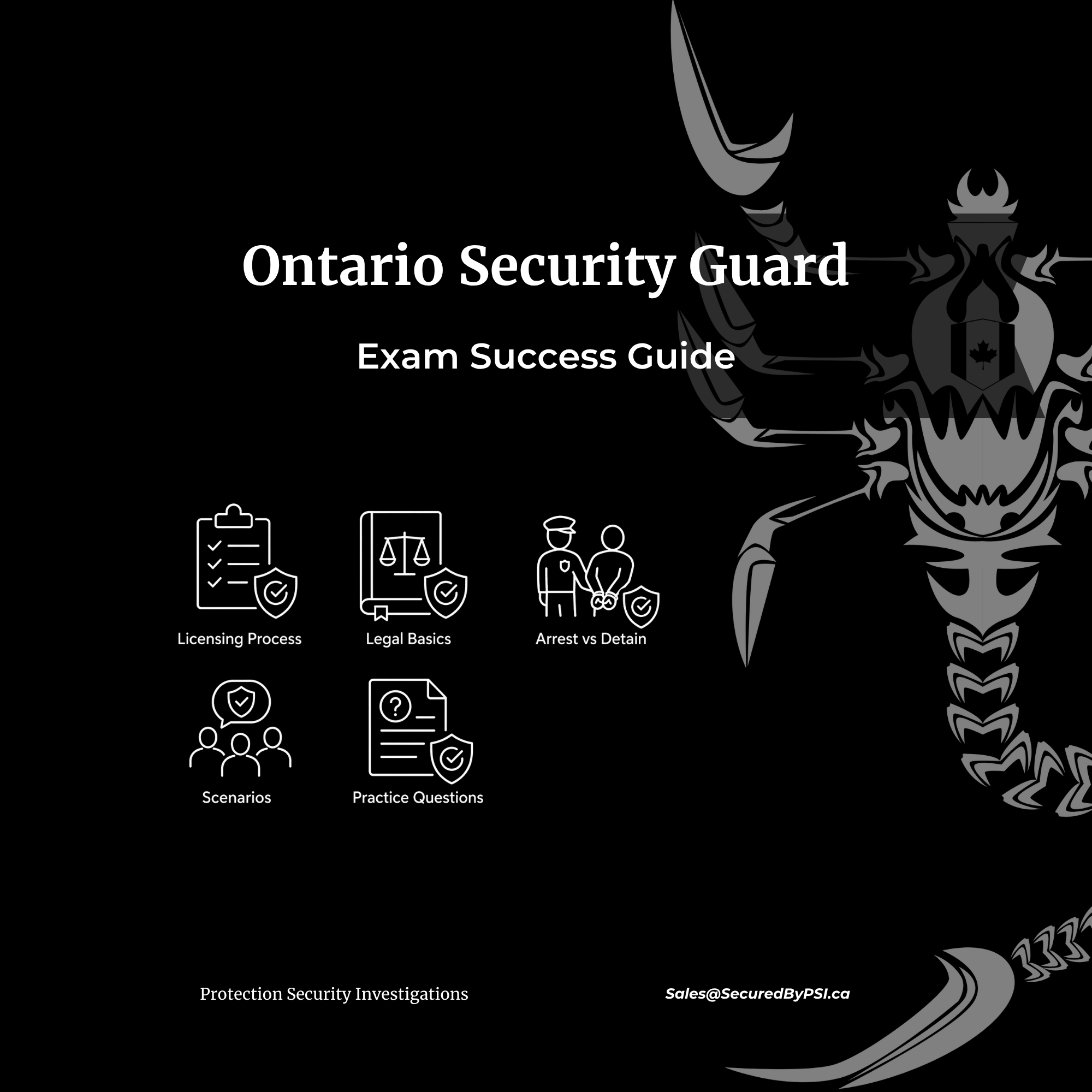 Ontario Security Guard Exam Success Guide (Full Study System)