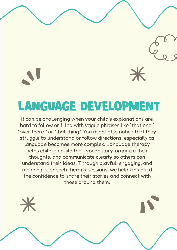 Language Development — Sounds & Words Speech Therapy