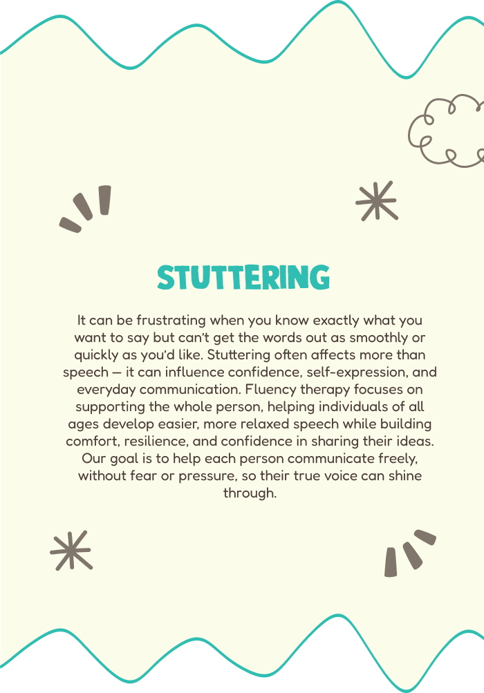 Stuttering — Sounds & Words Speech Therapy