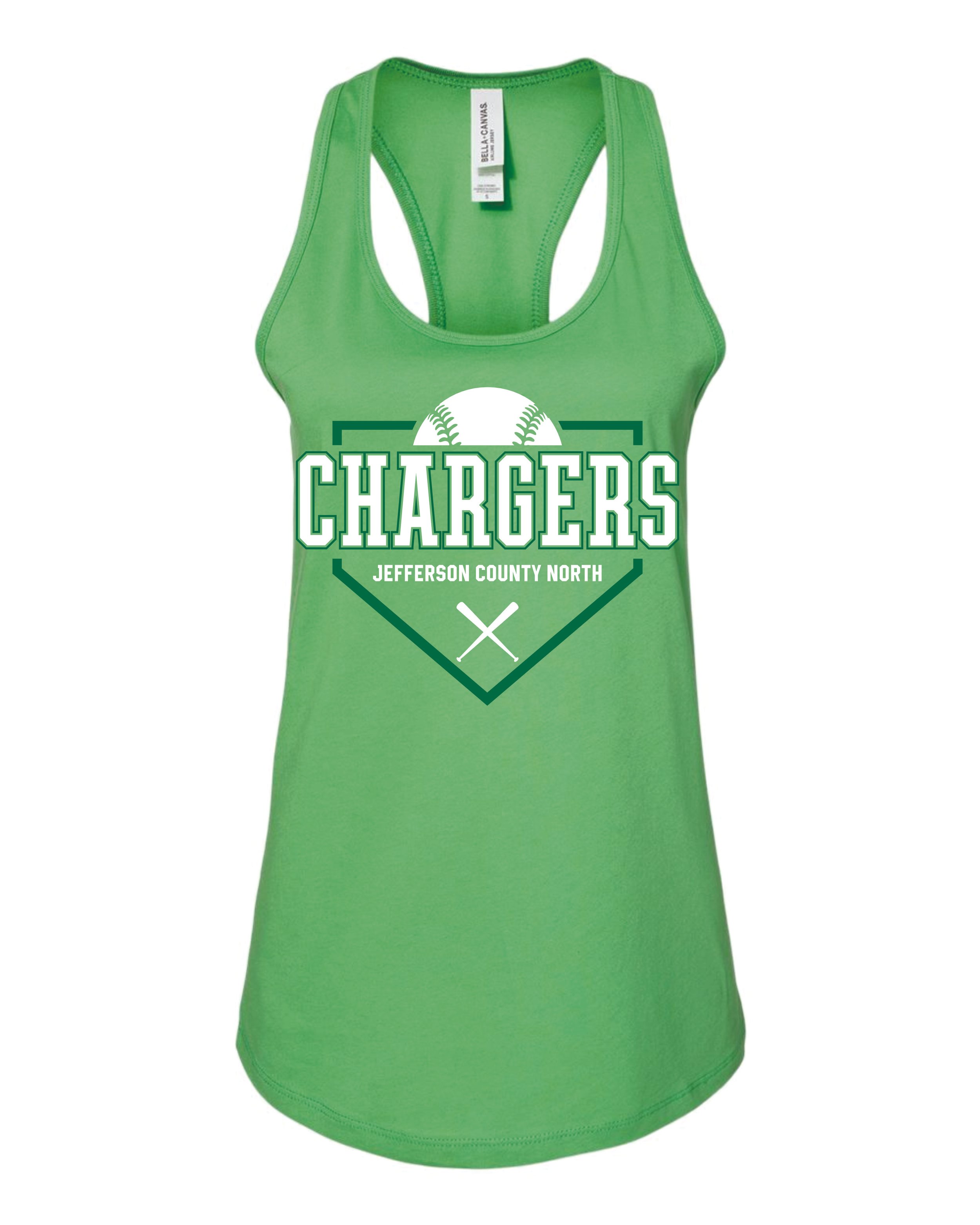 Chargers Ladies Bella Racerback Tank