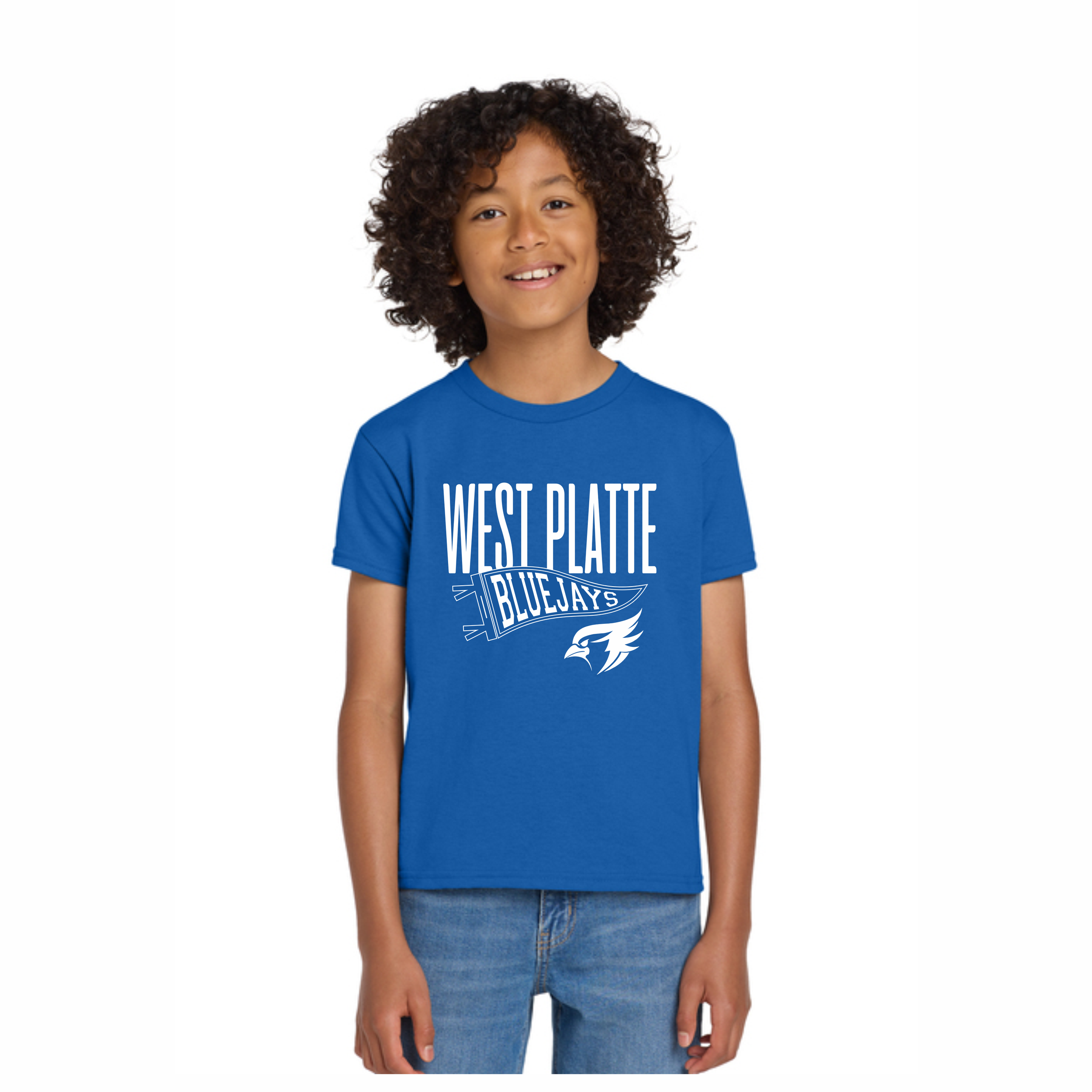 Bluejays Gildan Youth DryBlend  50 Cotton/50 Poly T-Shirt