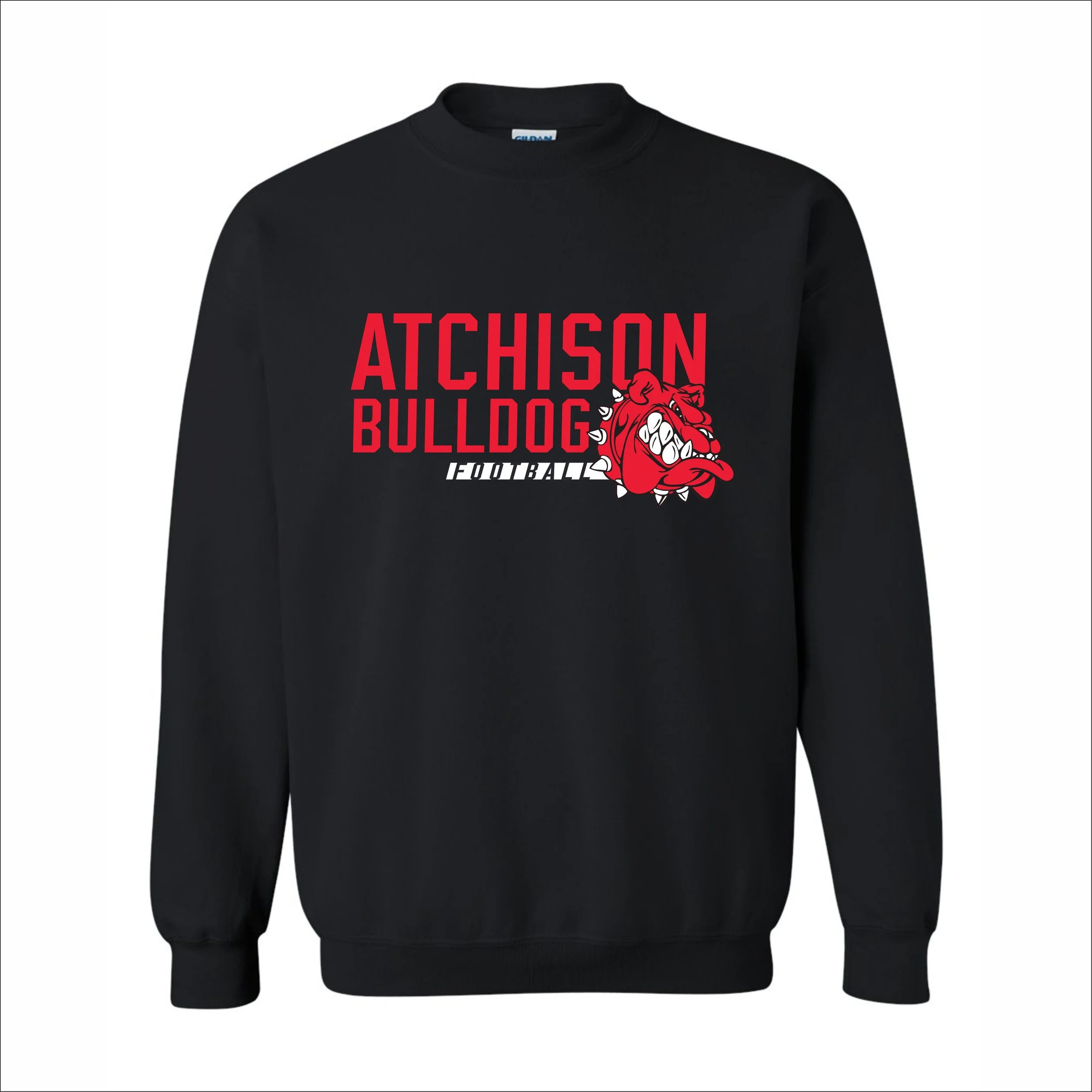 Bulldogs Black Crewneck Sweatshirt
