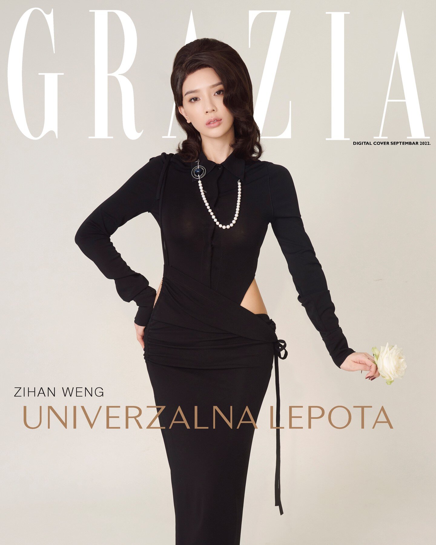 Our September digital cover of Zihan Weng @babe.weng for Grazia Serbia @graziaserbia &ndash; talking about her new floral brand called Zihan Rose @zihan.rose that recently launched on May 20th. Check out the feature cover and interview at https://www