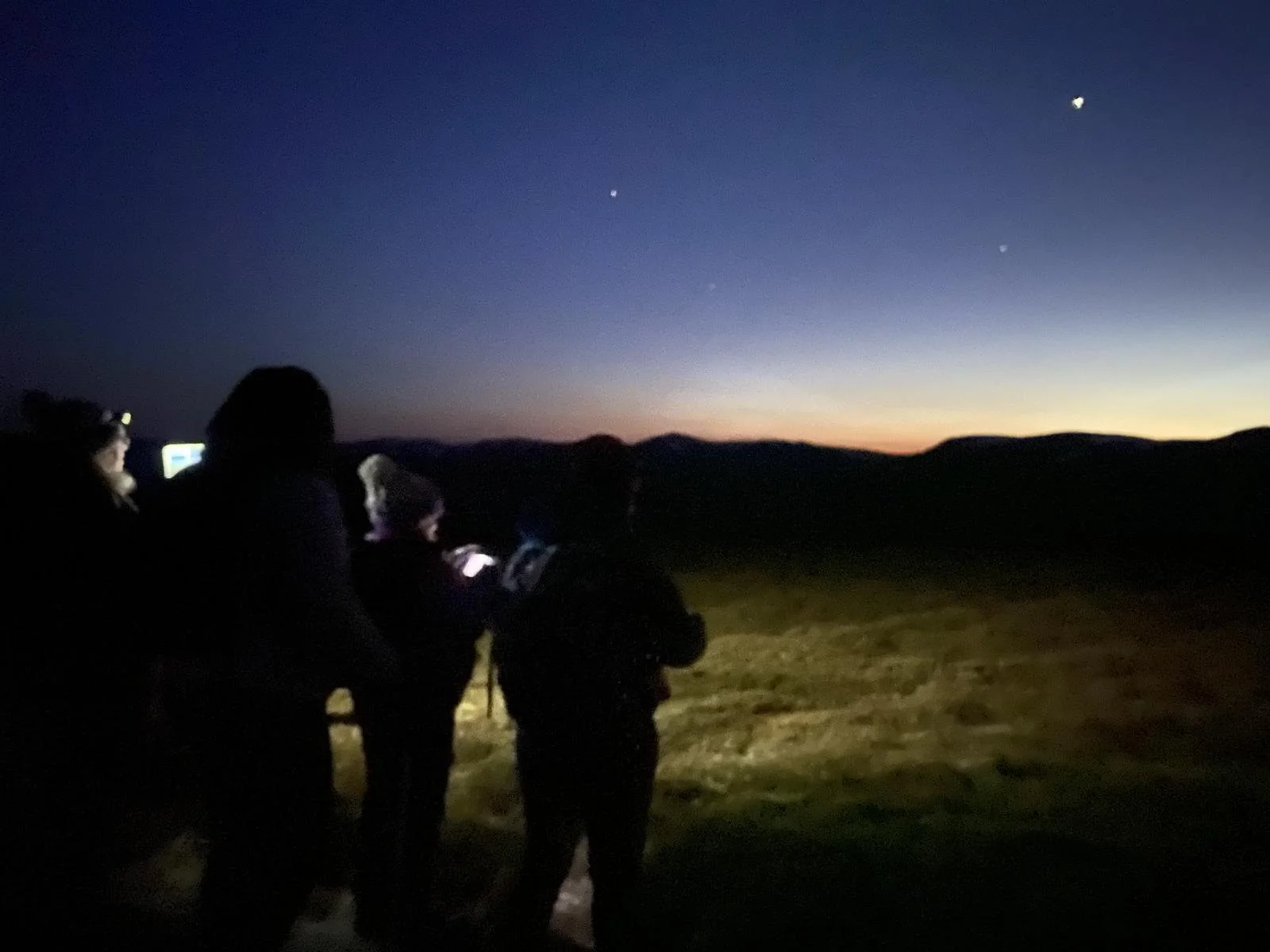 Enjoying the night sky