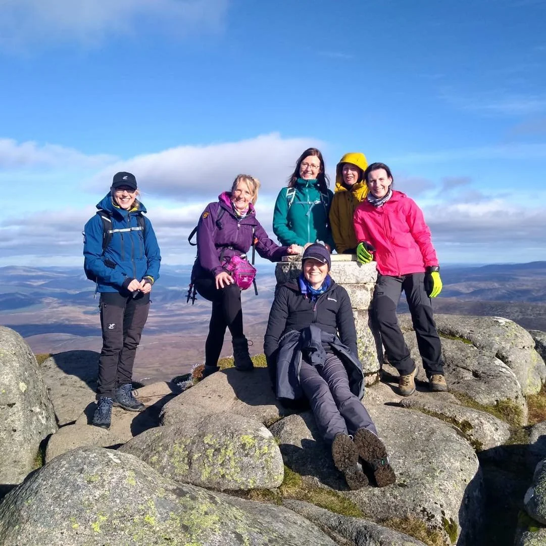 Lochnagar summit on a guided walk