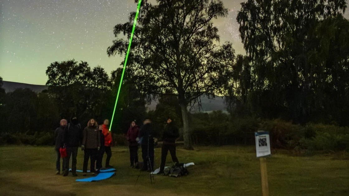 Pointing out the stars