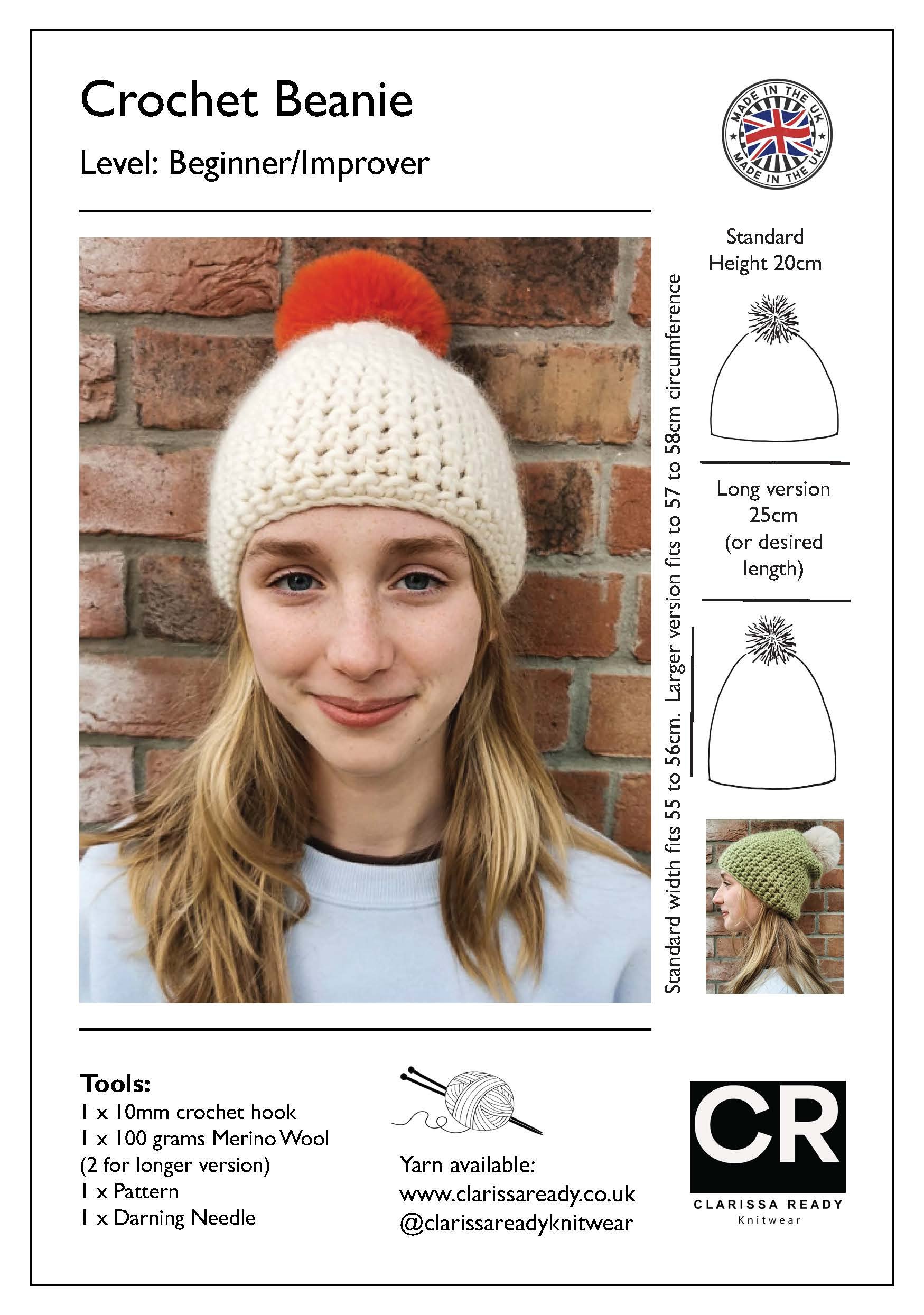 Crochet Beanie 1 colour Front Cover.jpg