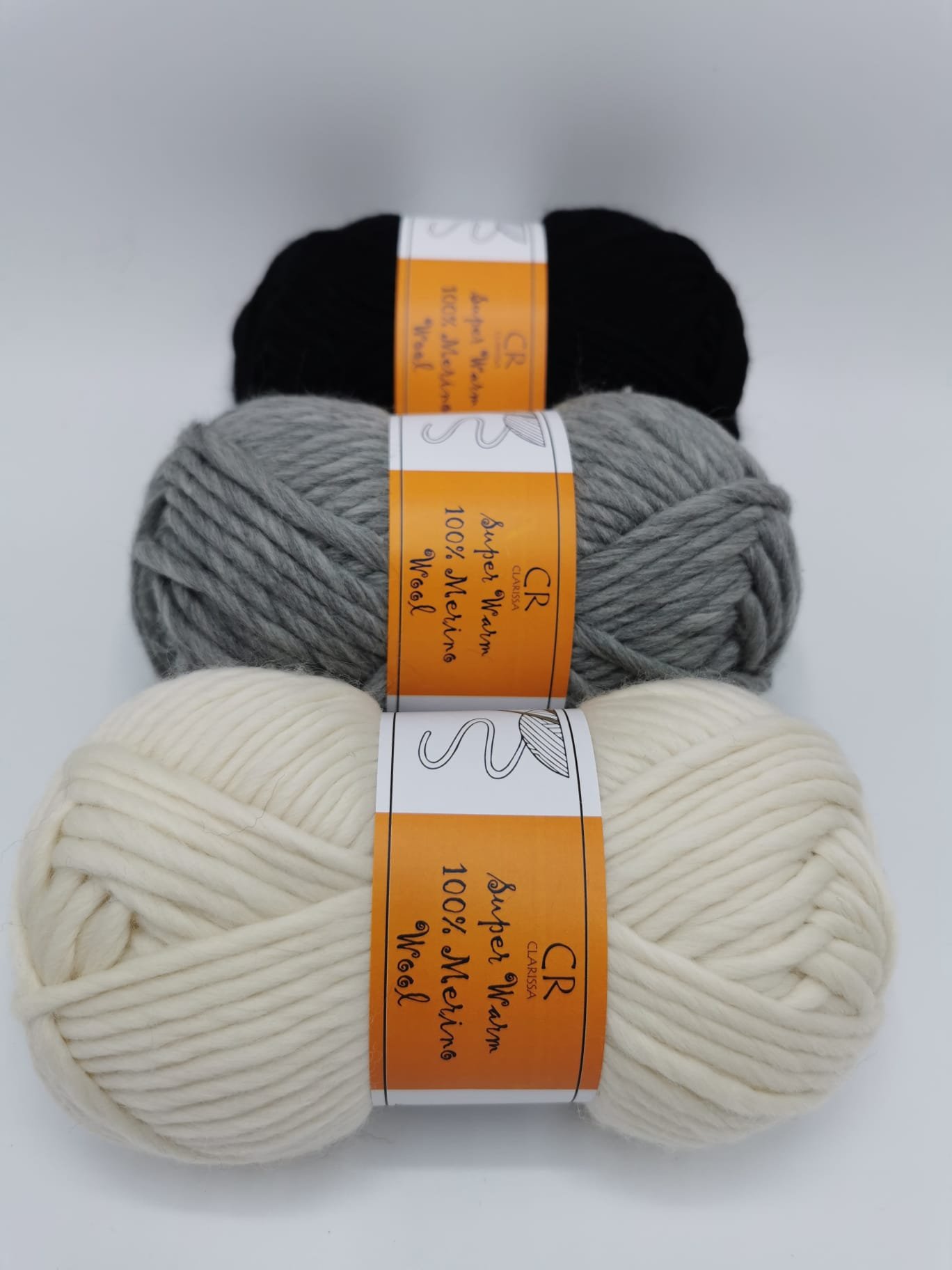 3 Colour Chunky Merino Wool Stripe