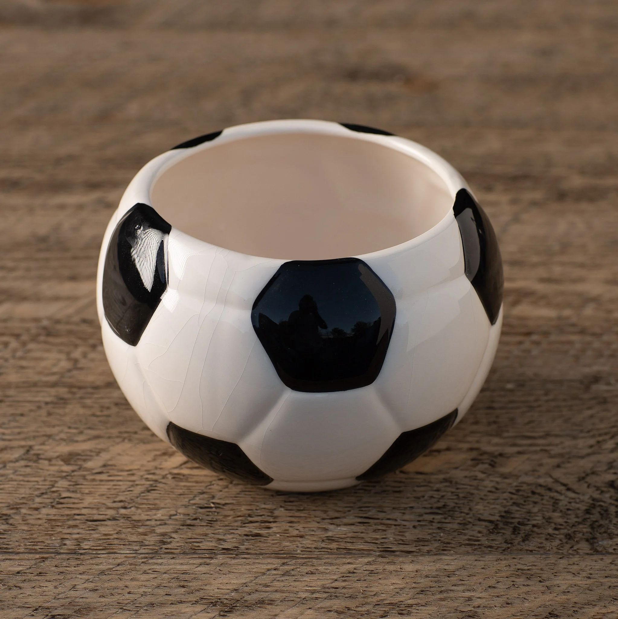 Ceramic Soccer Ball Bowl