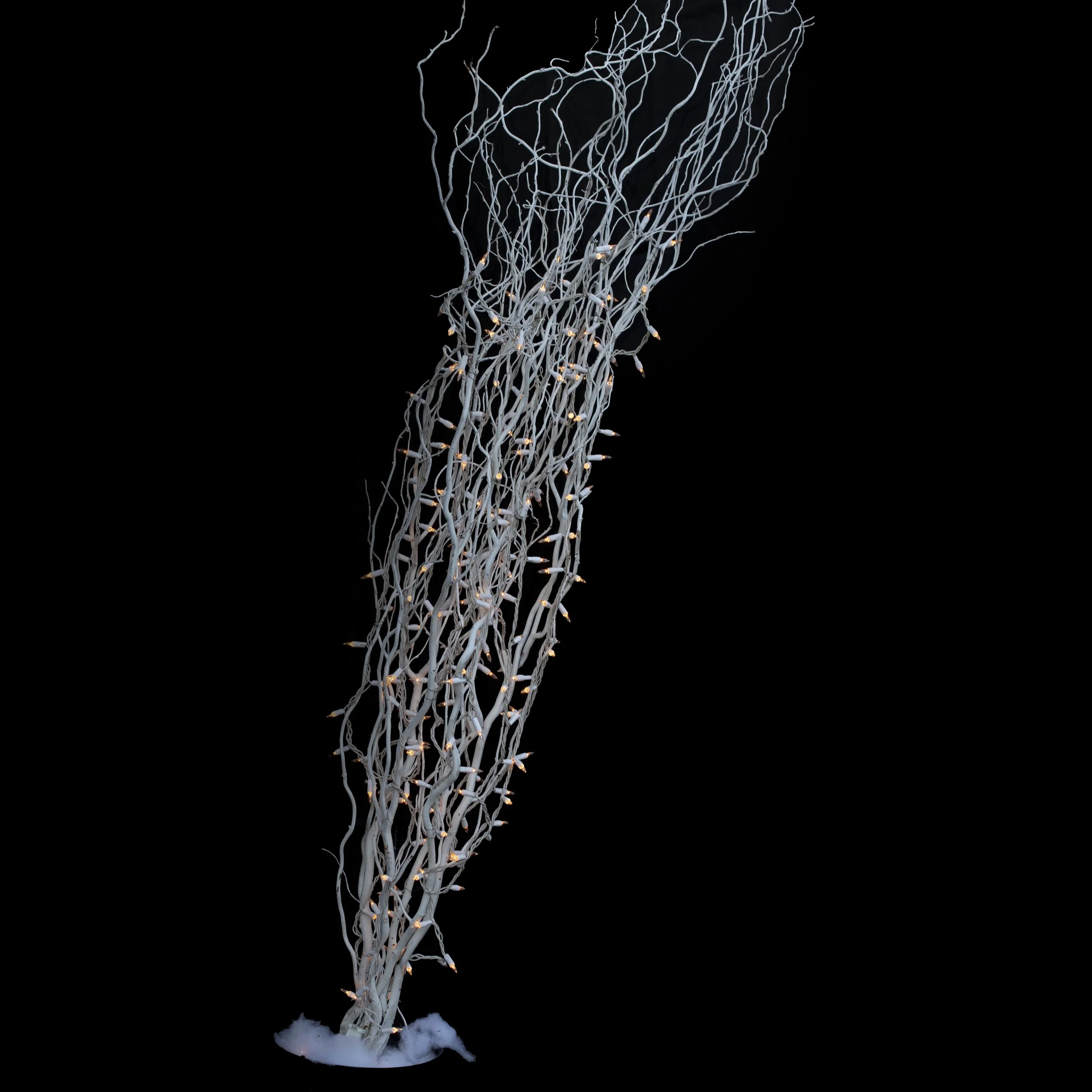 Lighted White Birch Branches