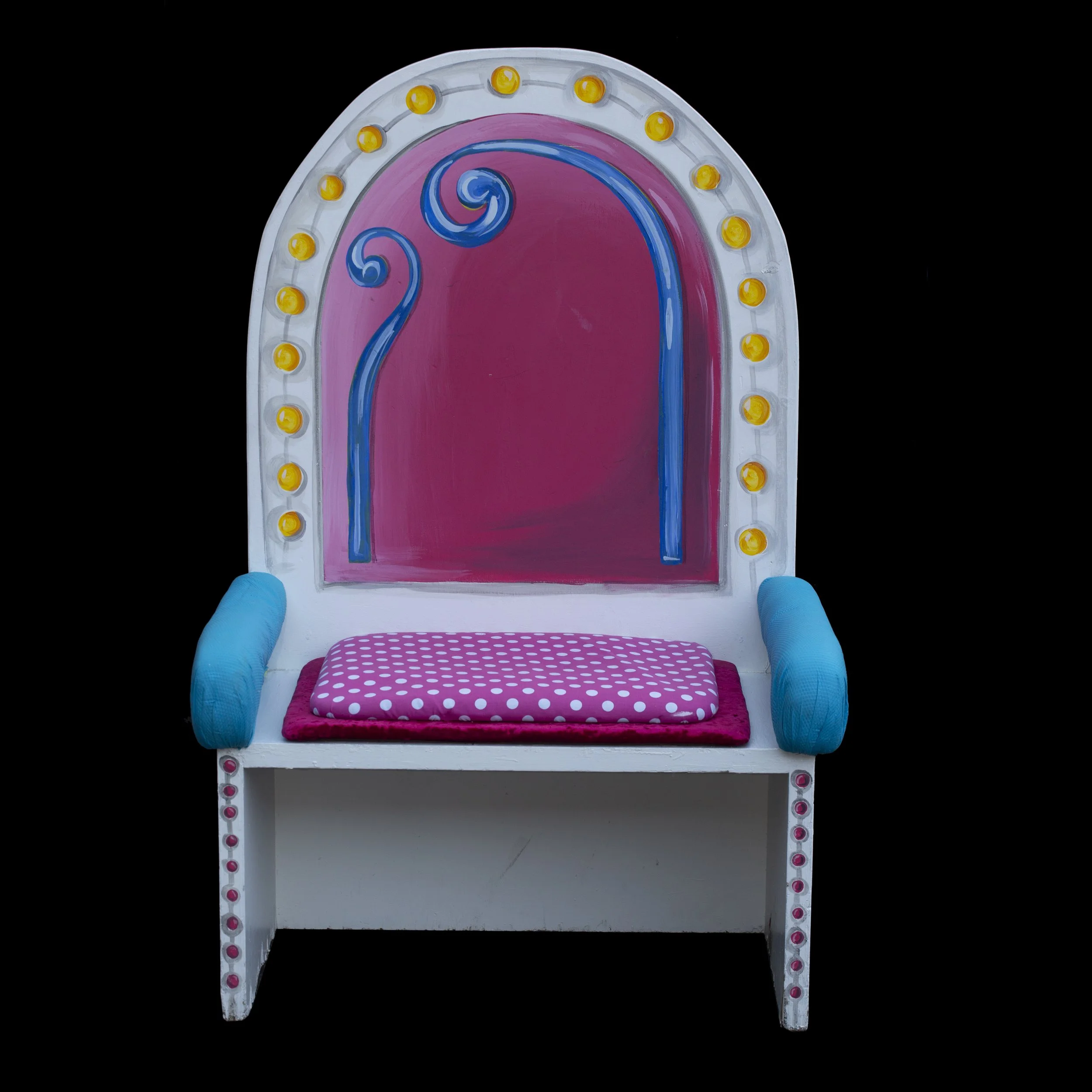 Pink Children's Throne Chair