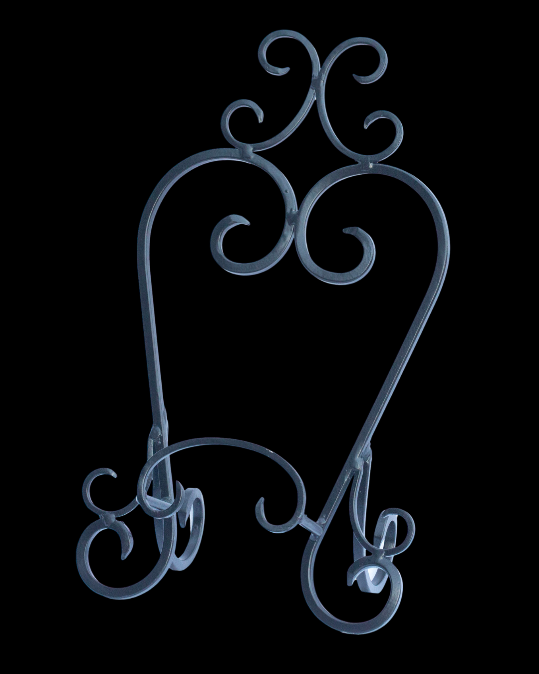Black Wrought Iron Display Stand