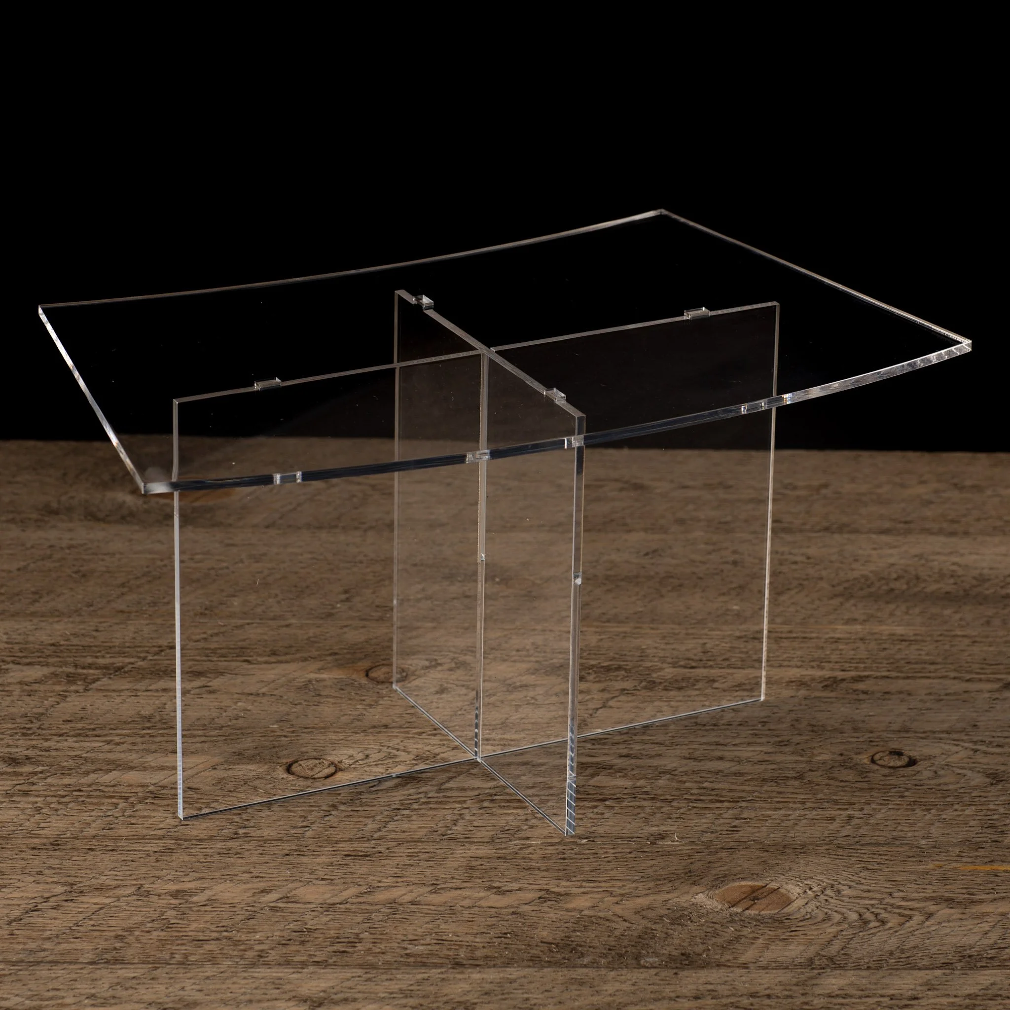 Cross Tier Acrylic Display Stand
