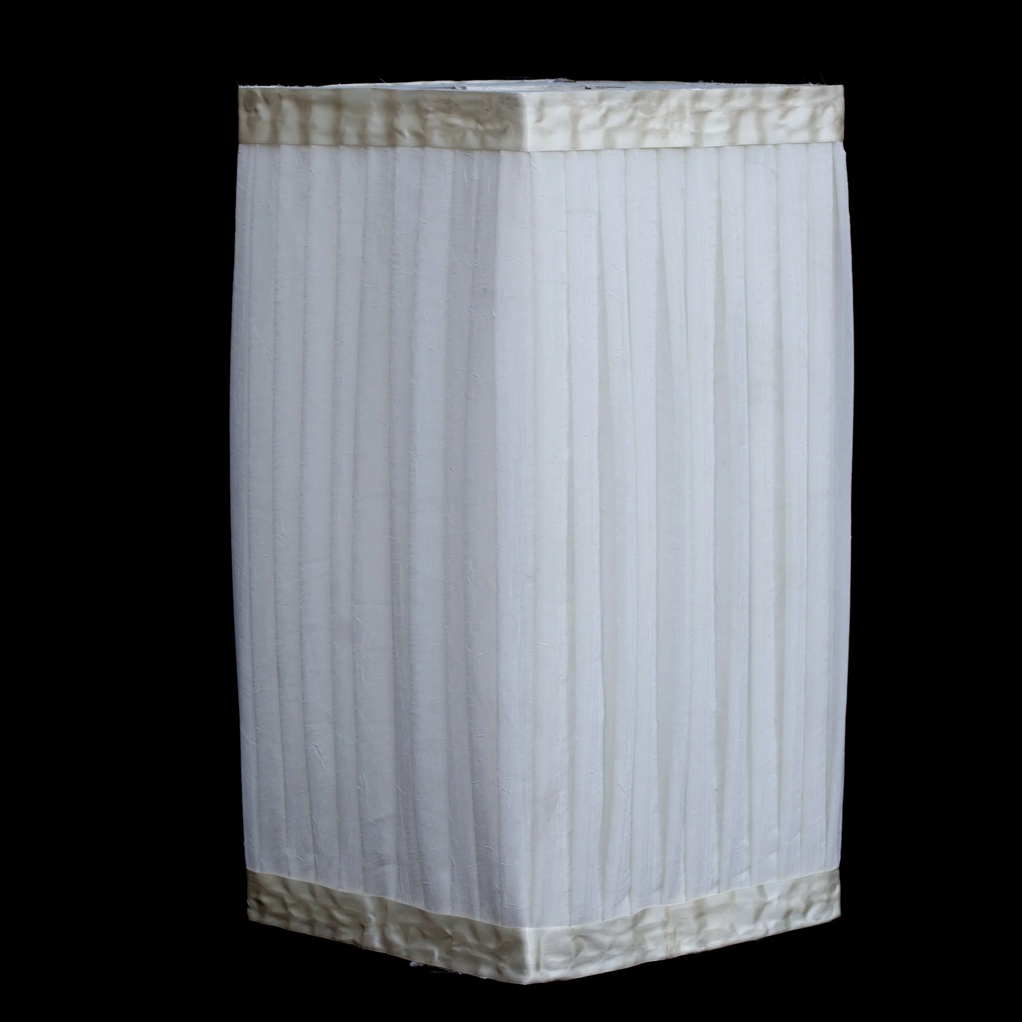 Off-White Pleated Sheer Column