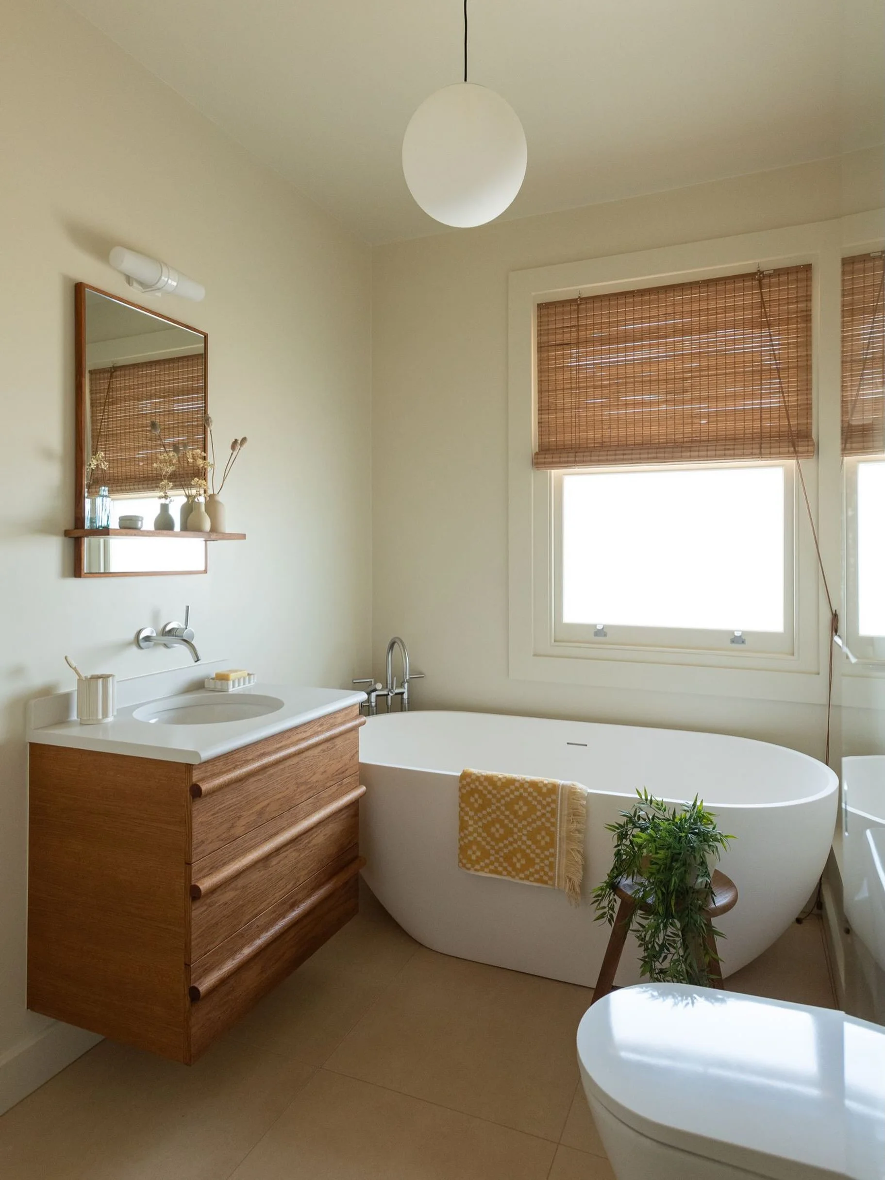 My clients wanted an additional bathroom in their home, and luckily, as an interior architect, I have the skills to reconfigure a house and really make the most out of every inch. 

I was so pleased I could deliver exactly what they wanted by transf