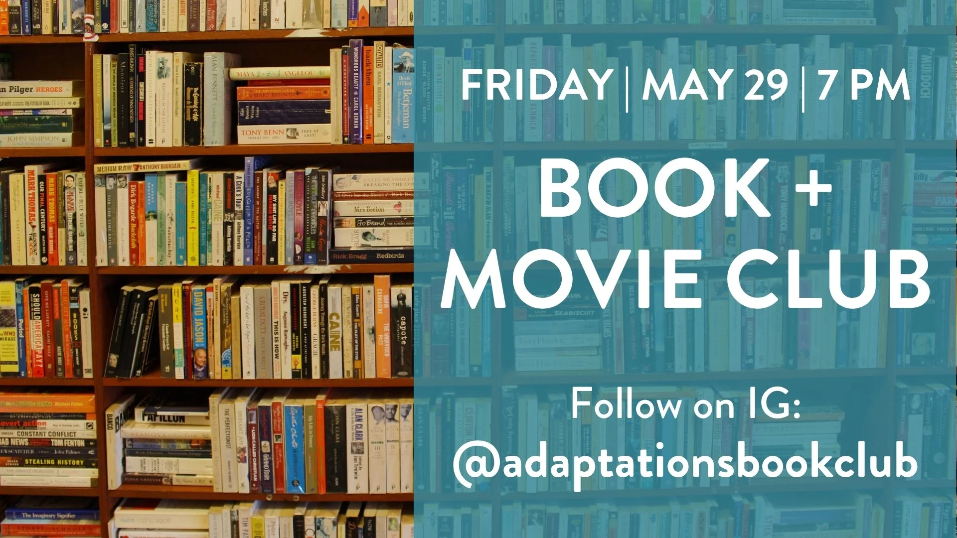 Book + Movie Club - 05/29