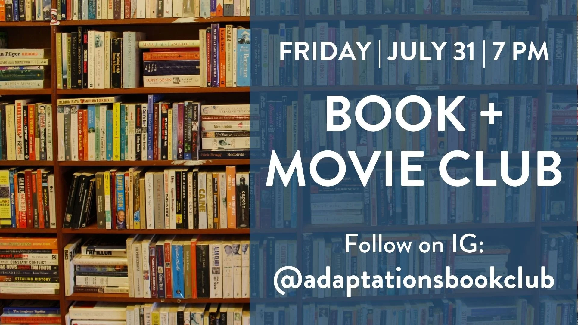 Book + Movie Club - 07/31