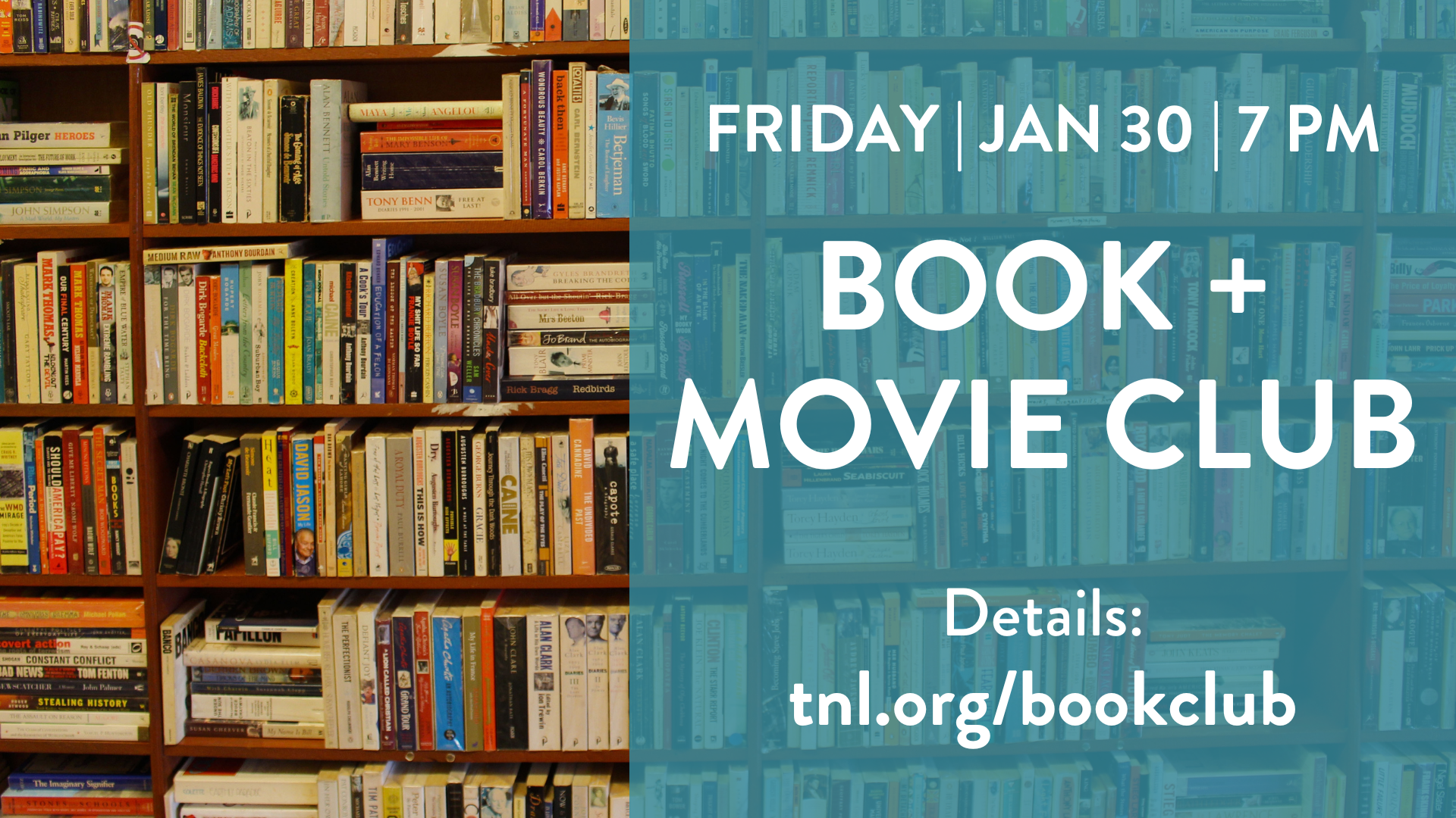 Book + Movie Club - 01/30