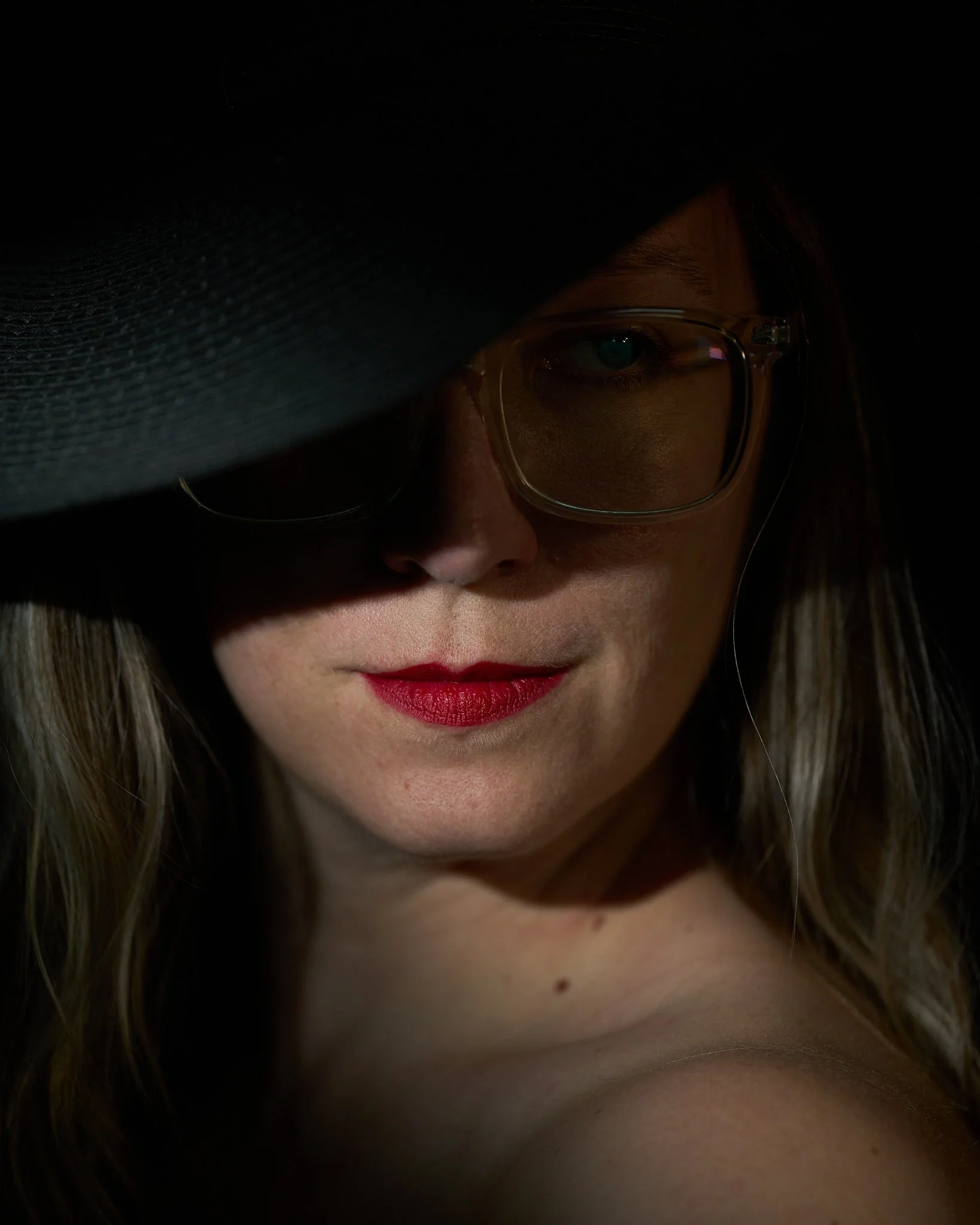 2. I had recently learned the history behind red lipstick, and felt the need to use it as inspiration for this portrait. Red lipstick became popular during the Woman's Sufferage Movement, and has stuck around as a symbol of resistance since WW2. 