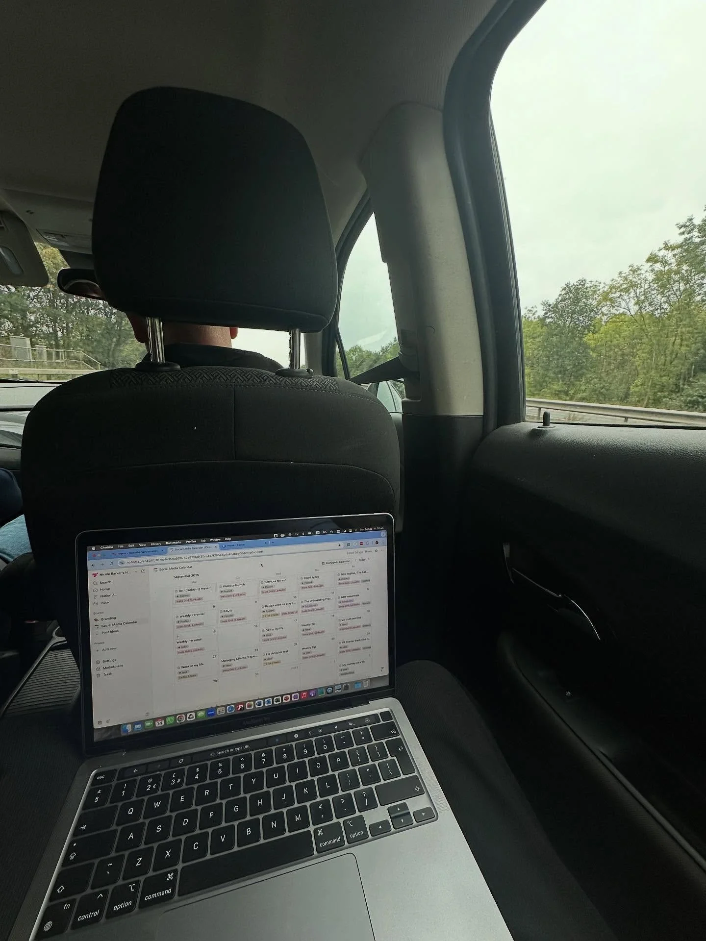 The reality of being a business owner? Sometimes your &ldquo;office&rdquo; is the back seat!

I write this from that very place, on my way to the Isle of Wight and Dorset for a week away with my family.

On long journeys I always try to balance being