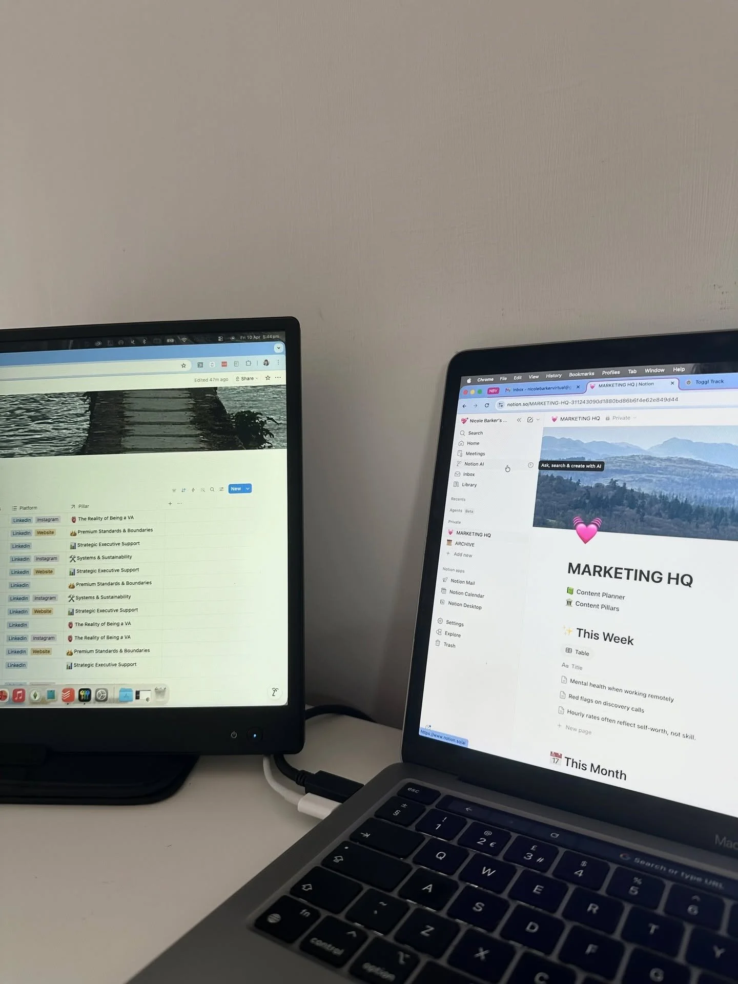 One thing I&rsquo;ve definitely underestimated in my business is how much my environment impacts my productivity.

As a Virtual Assistant working from home, I&rsquo;ve always been a bit limited on space. I still live at home, so my &ldquo;office&rdqu