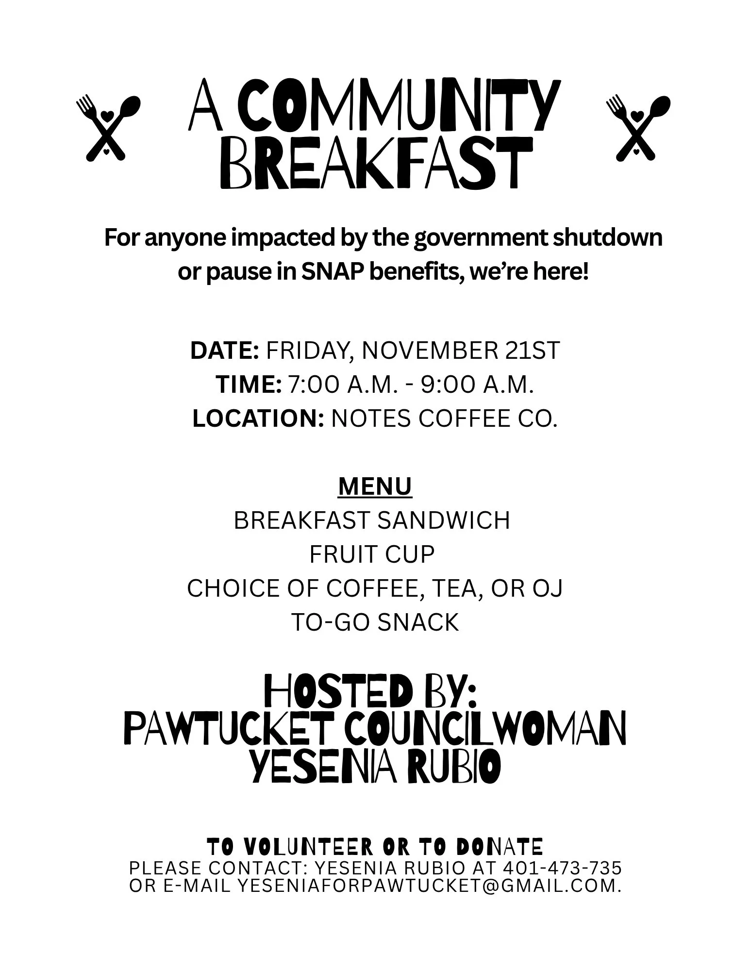 A Community Breakfast