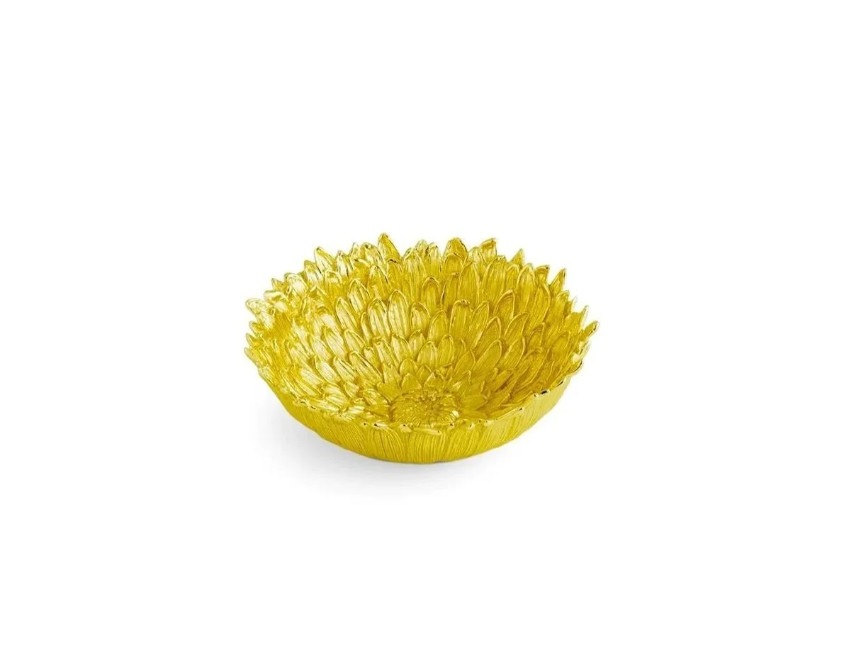 Dahlia Casted Caviar Bowl by Michael Aram