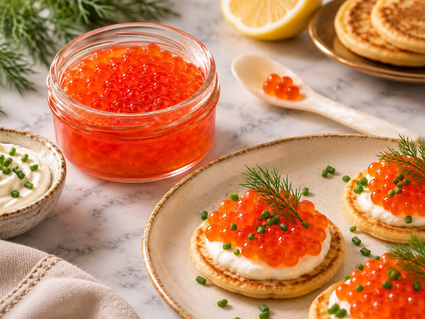 Salmon Red Caviar Fish Roe - Caviar Foodie - Toronto, Vancouver, Montreal. Ottawa, Calgary, Edmonton, Halifax, Canada