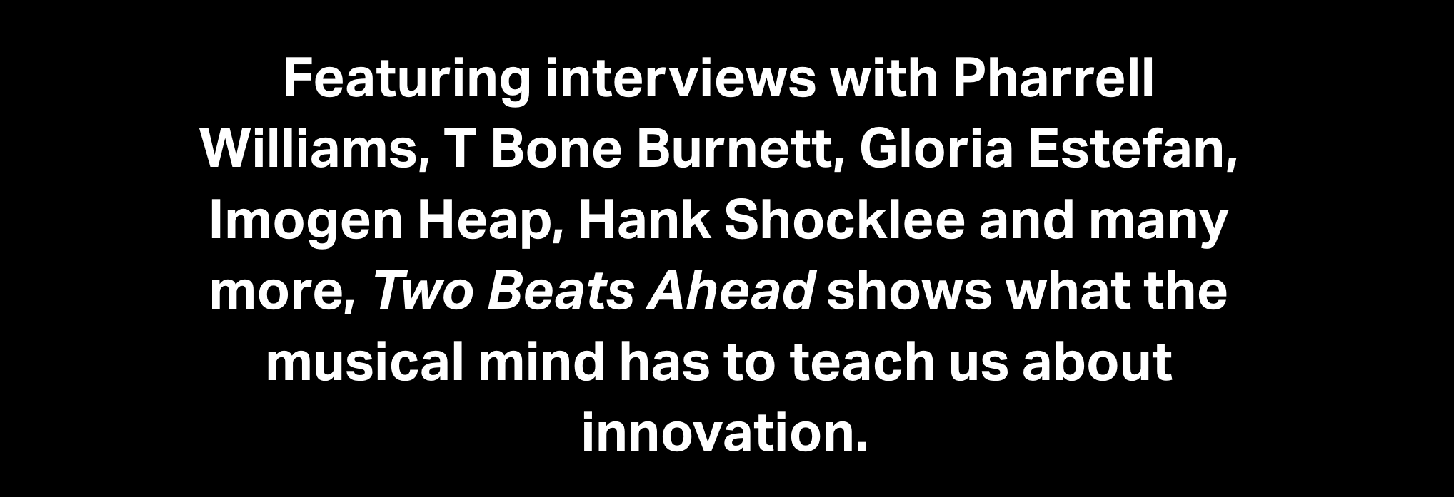 IDEO/BERKLEE: Innovation Interview Statement