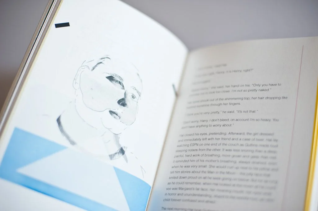 FirstTimeSheFell: Man Face Painted in Book