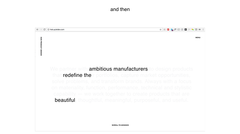 Rainlight: And Then Ambitious Manufacturers