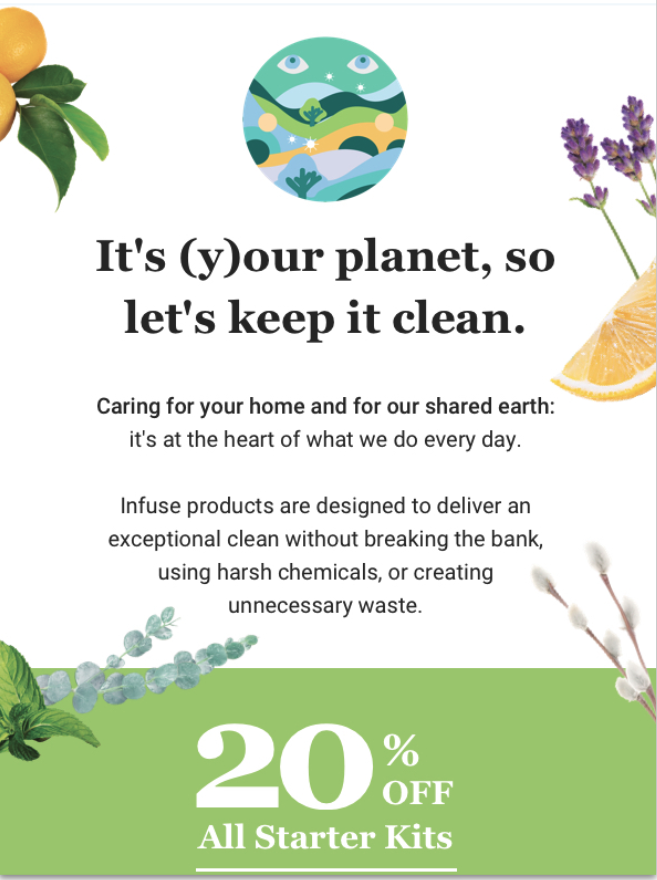 Infuse: It's Your Planet, So Let's Keep it Clean.