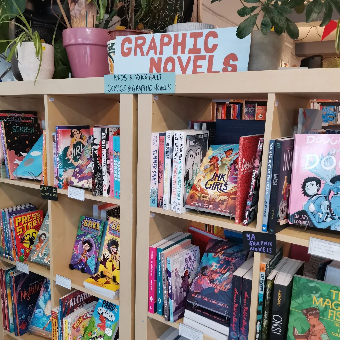 We have given our kids graphic novel section some much needed love! Thanks to all the children during this half-term who gave us some excellent recommendations to add to our shelves. 

(Don't worry adults, you can find the adult section on the flipsi