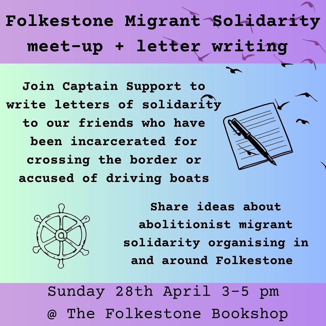 This Sunday, overlapping with our monthly LGBT social space, there will be an opportunity to engage with migrant solidarity in the form of letter writing. Join us for tea, conversation, and action! ✉️ ✨❤️