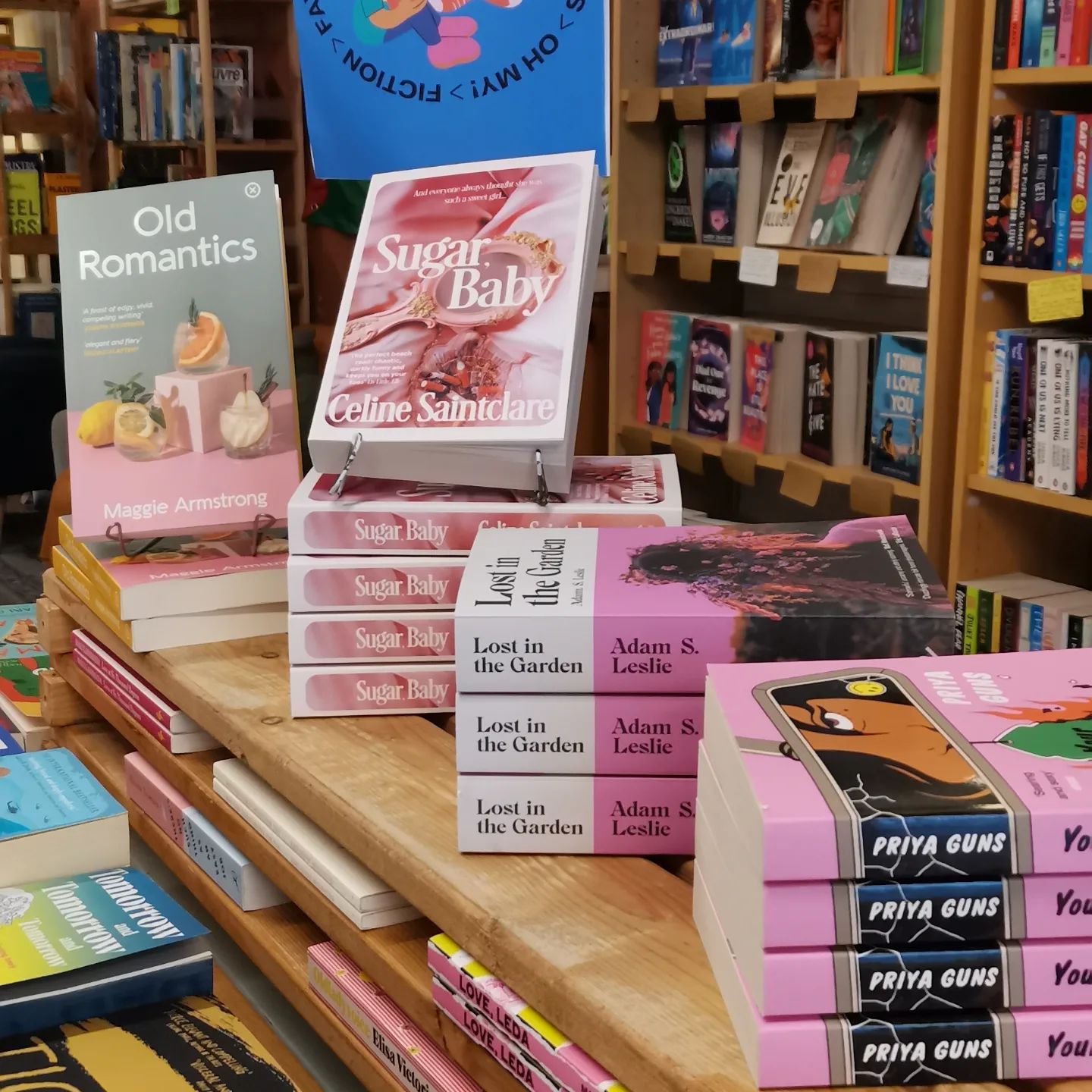 It's Friday! Come find a read for the weekend 🌞

Here are our May table displays to entice you down.

(Scroll to the end to see the town's favourite store items back in-stock)