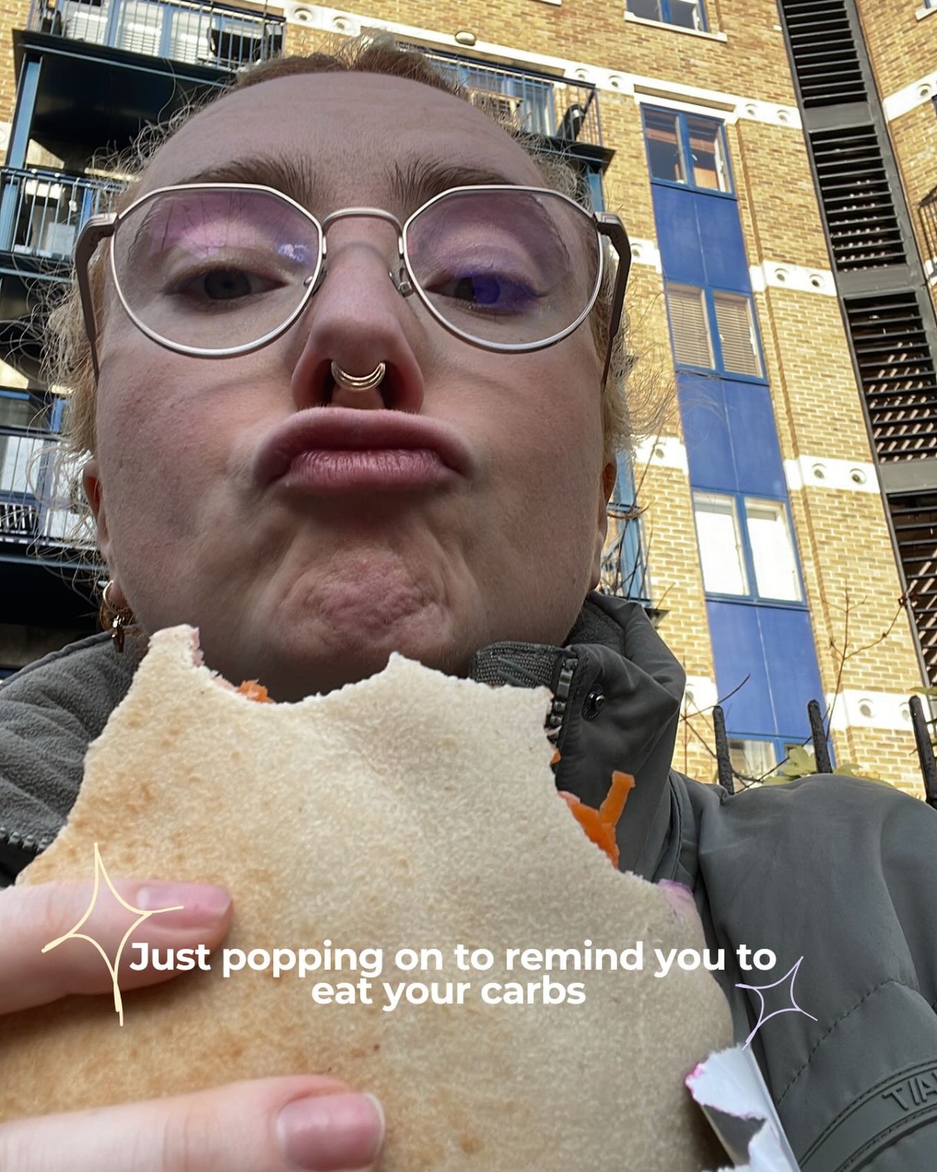 Just popping on to remind you&hellip; carbs are NOT the villain 🍞✨

THEY QUITE LITERALLY RUN YOUR BRAIN! And well everything in your body, as your body&rsquo;s preferred energy source. 

Carbs are not only delicious (give me all the bread pls&hellip