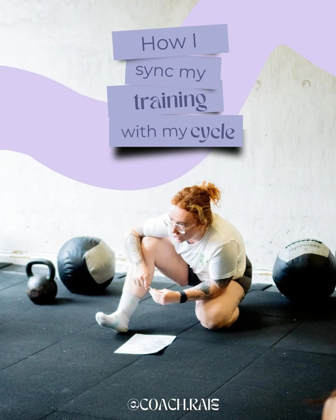 Cycle syncing doesn&rsquo;t need to be complicated.
It&rsquo;s not about training perfectly, it&rsquo;s about paying attention to your own body and what feels right for you ❤️

Over time, I&rsquo;ve started adjusting how I train based on my energy, r